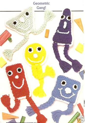 EDUCATIONAL Geometric Gang Shape Toys/Crochet Pattern INSTRUCTIONS ONLY