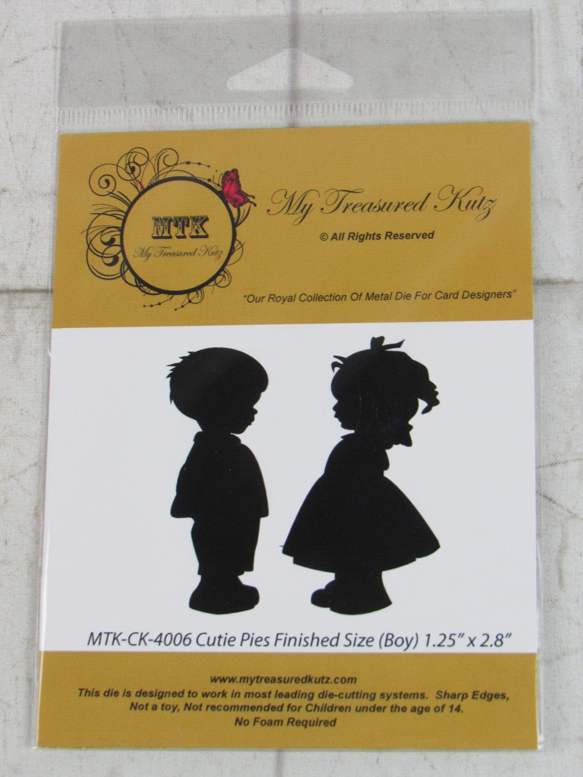 My Treasured Kutz, Metal Die, Cutie Pies, MTK-CK-4006