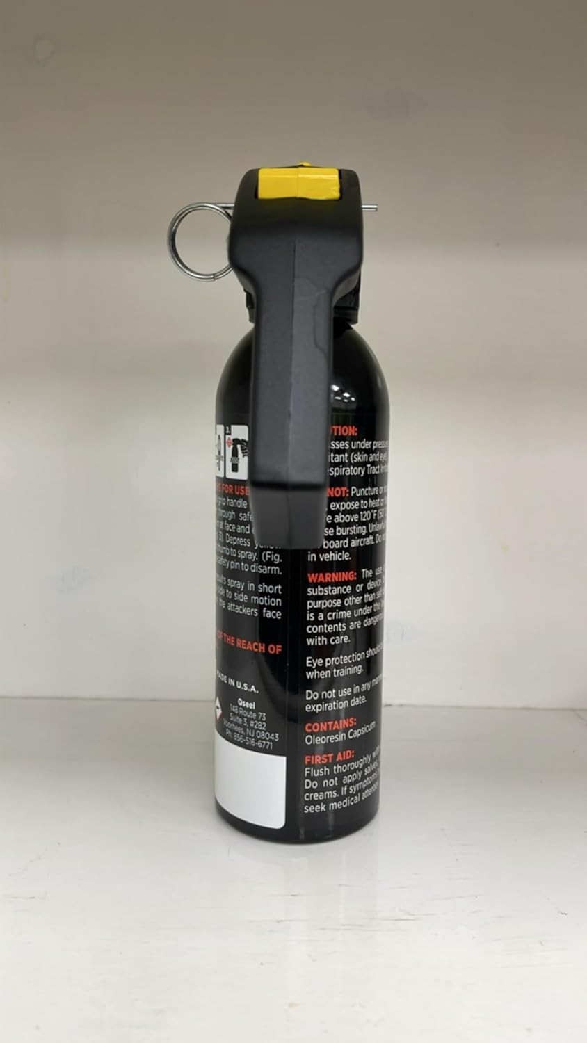 Self-Defense Pepper Gel with Pull Pin & 25ft Range – Maximum Strength Protection