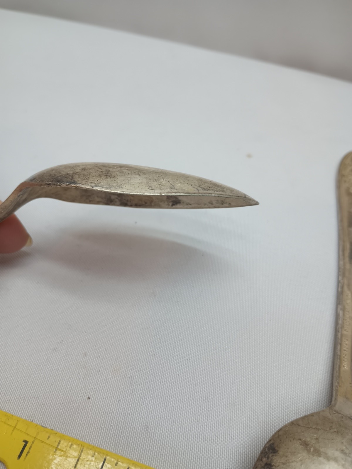 2 Vintage Oneida Tudor Plate Serving Spoons 8.5" Kitchen Utensil