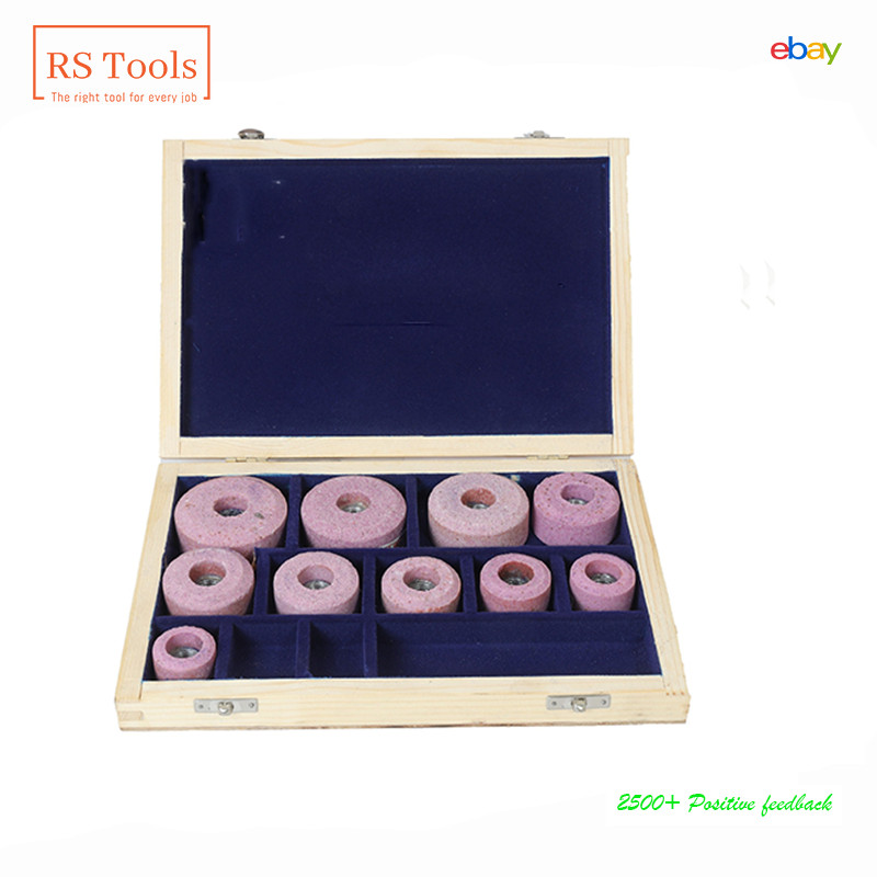 Sioux Valve Seat Pink Grinding Wheels Set 10 Pcs Stone Holder Star Drive 11/16''