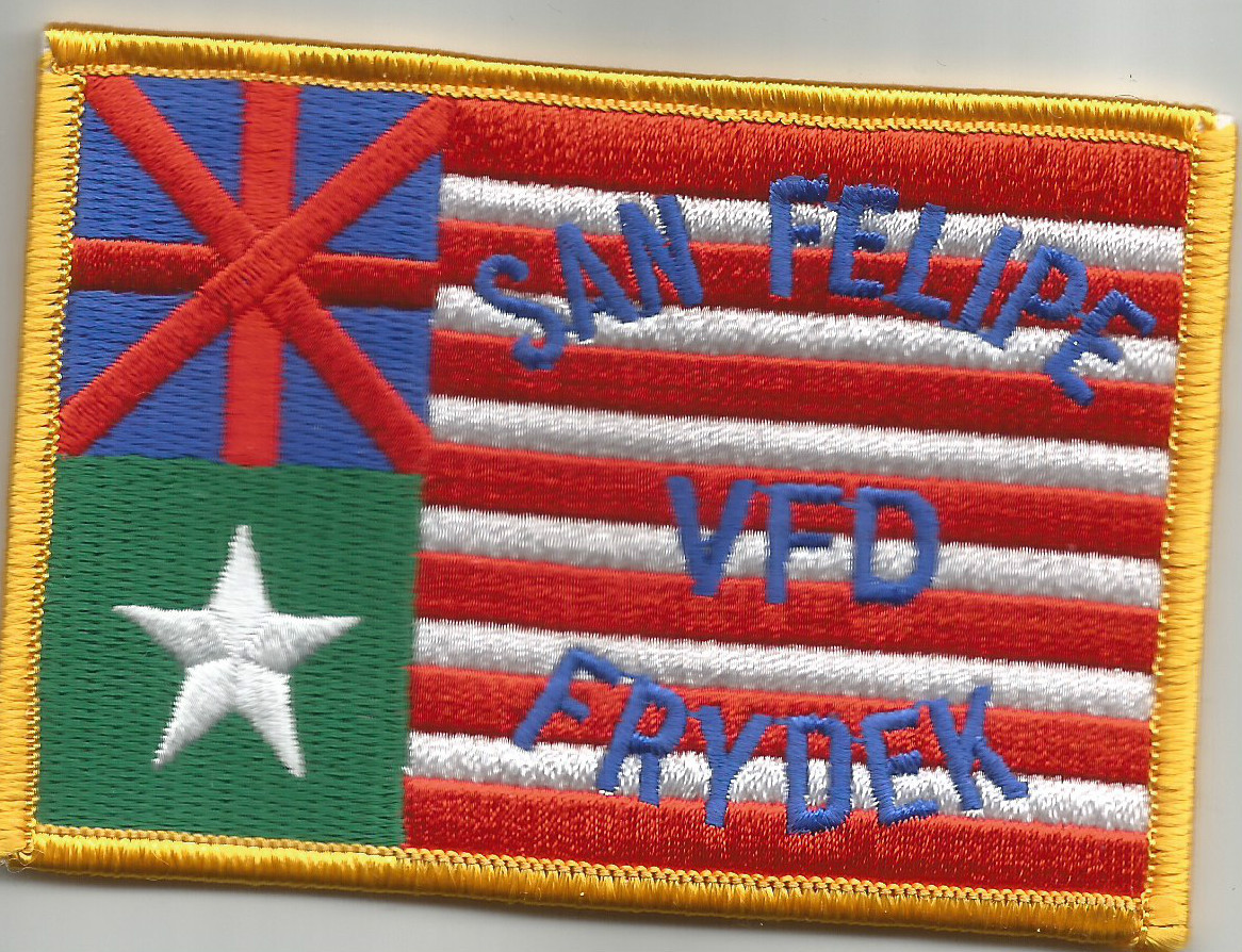 San Felipe / Frydek, Texas  (3.75" x 2.5" size)  fire patch