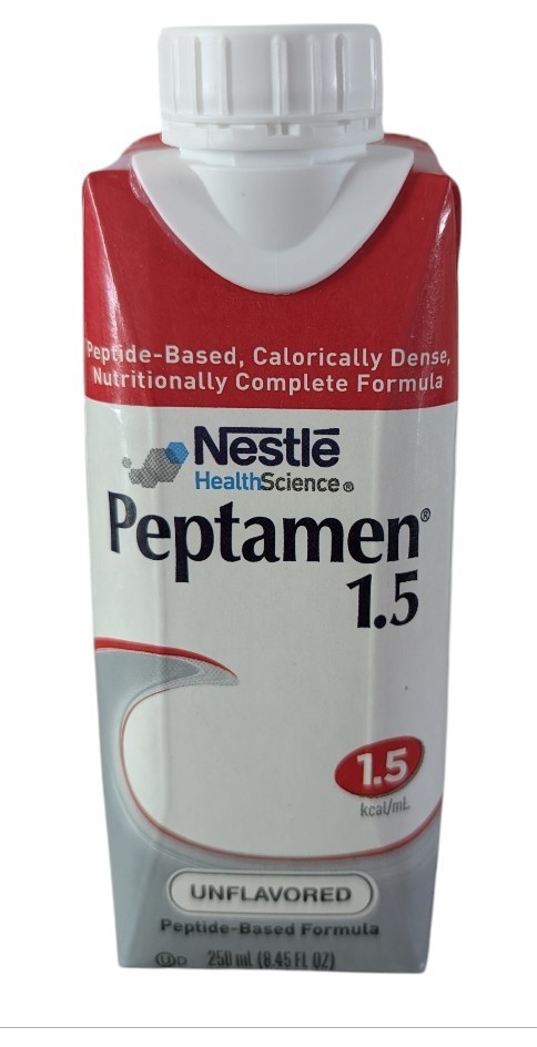 Nestle Health Science Peptamen 1.5 Unflavored Peptide-Based Formula 250ml 8.45oz