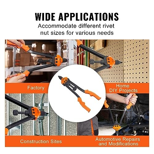 Rivet Nut Tool, Labor-Saving Rivnut Tool Kit with 13PCS 16" RIVET NUT TOOL