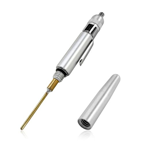 Precision Oiler, Aluminum Precision Oil Pen with Solid Needle & Pocket Clip,