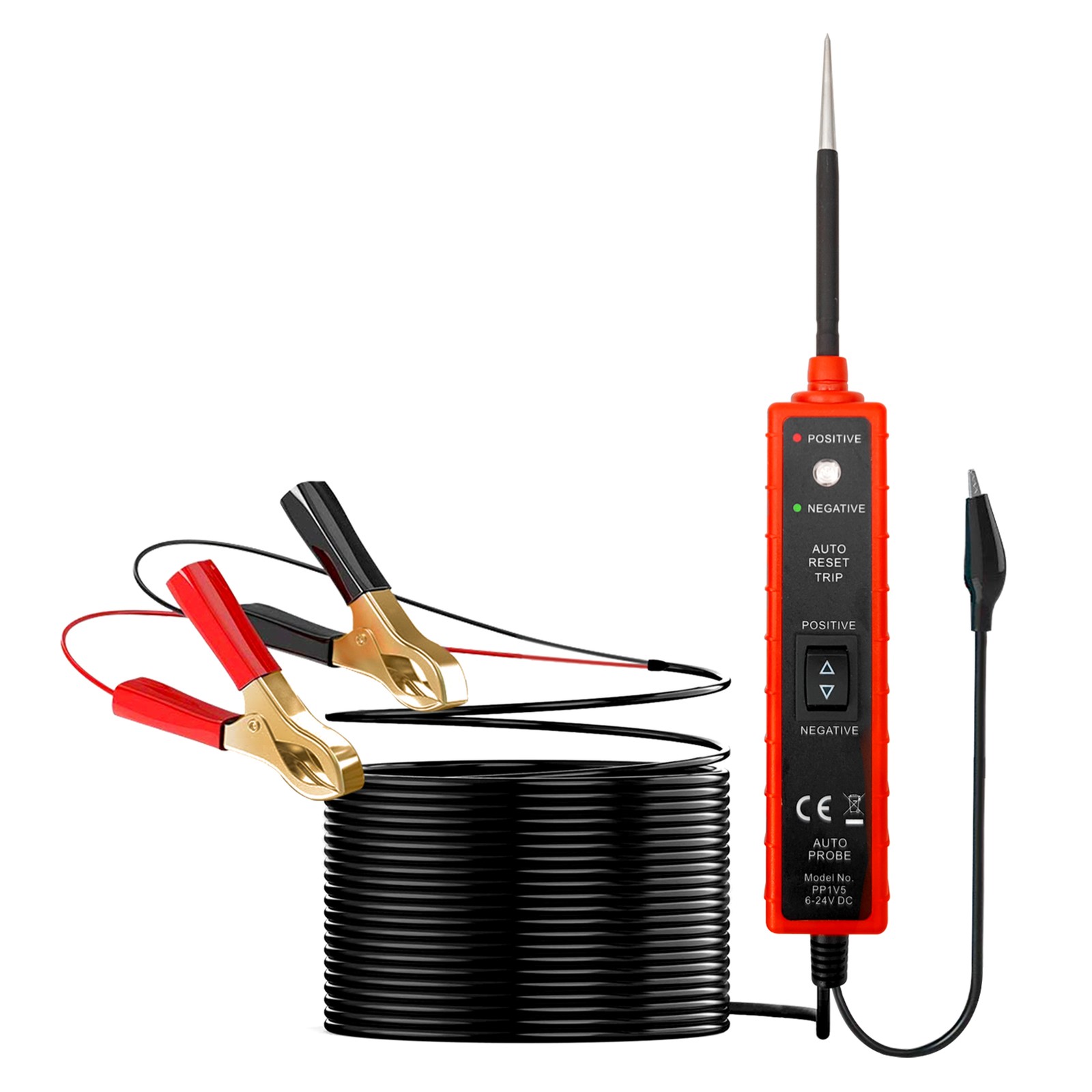 16ft DC 6-24V Voltage Light Motor Automotive Circuit Tester Checking Tools