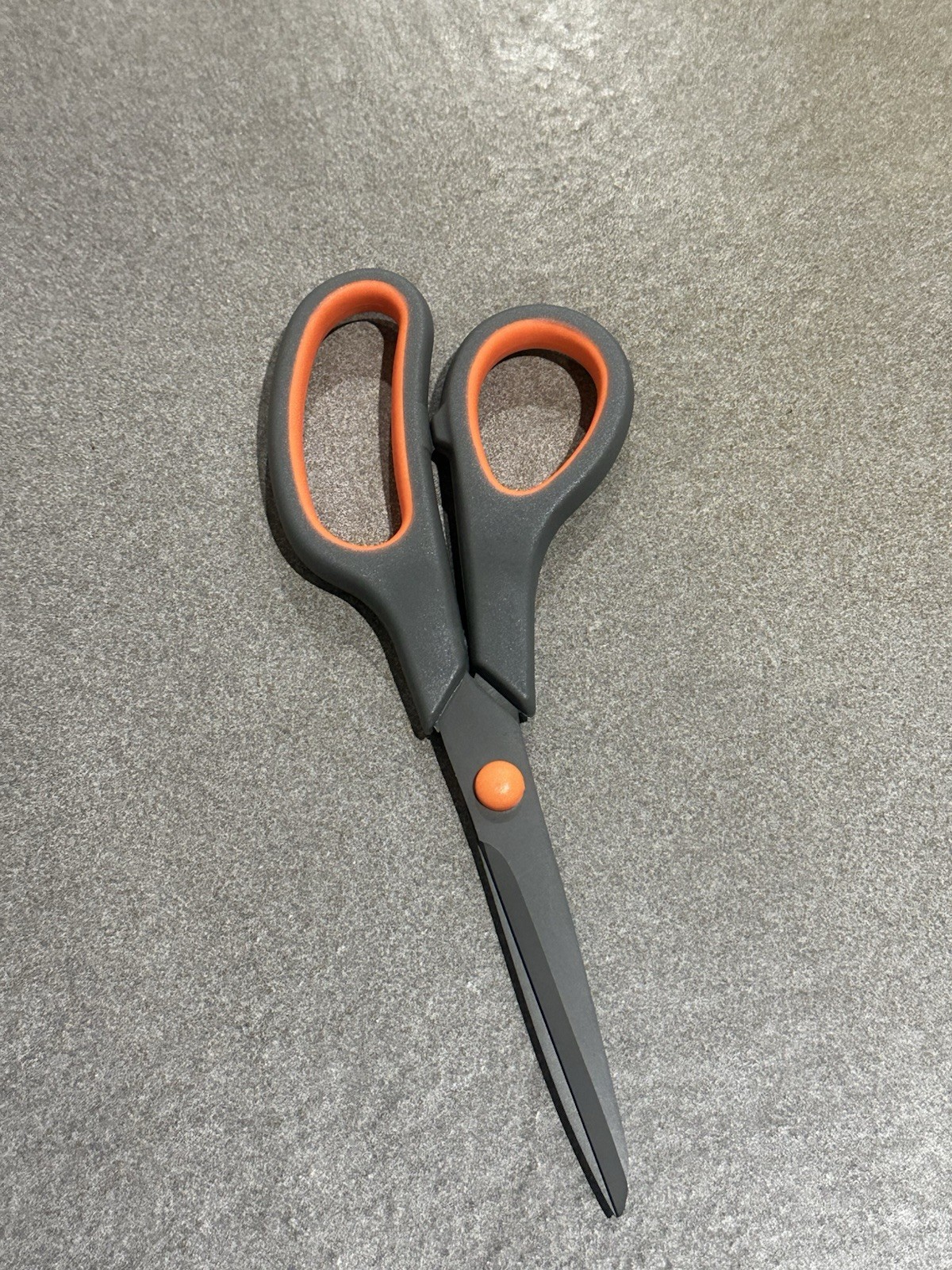 Grey 8" Non-stick Comfort Grip Scissors - New