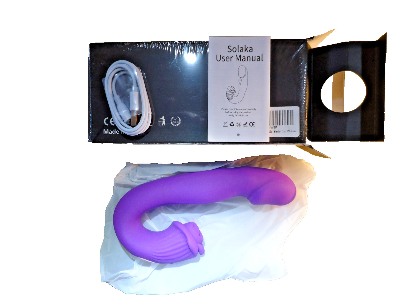 SOLAKA Flapping Clit Vibrator Tongue Licking Sucking Stimulator
