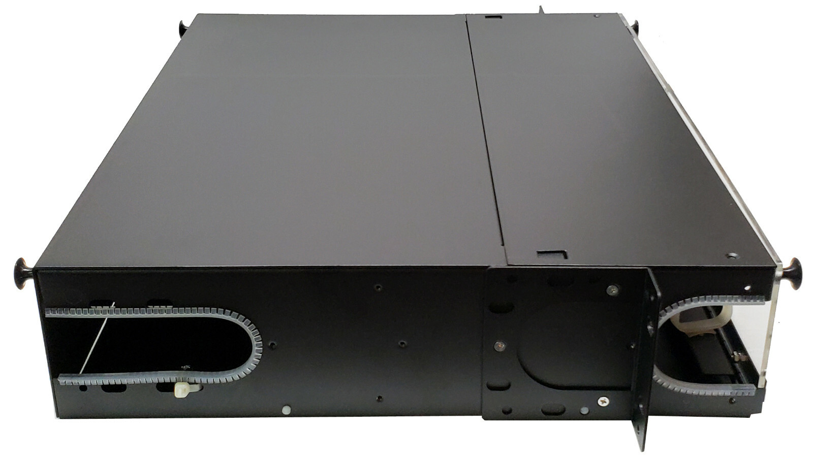 96 Fiber 2RU Rack Mount FDP Patch Only w/ 24 LC OM3/4 Quad Adapters Multimode