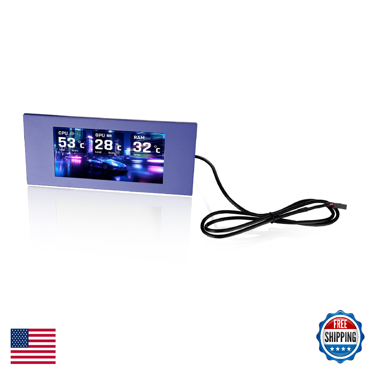 Thermaltake View 600 TG 6.0 Inch LCD Screen Panel Kit; LCD and Panel; 1480x720p;