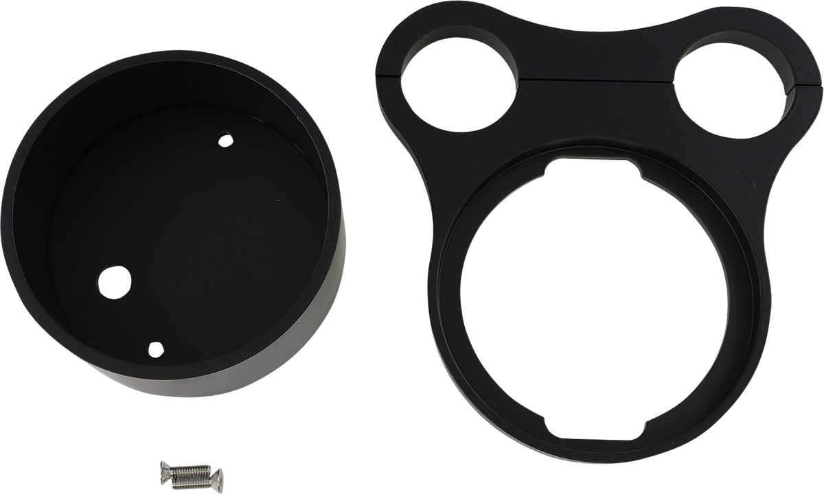 Drag Specialties 1.5" T-Bar Gauge Mount Gloss Black 1-1/4" OEM 2210-0562