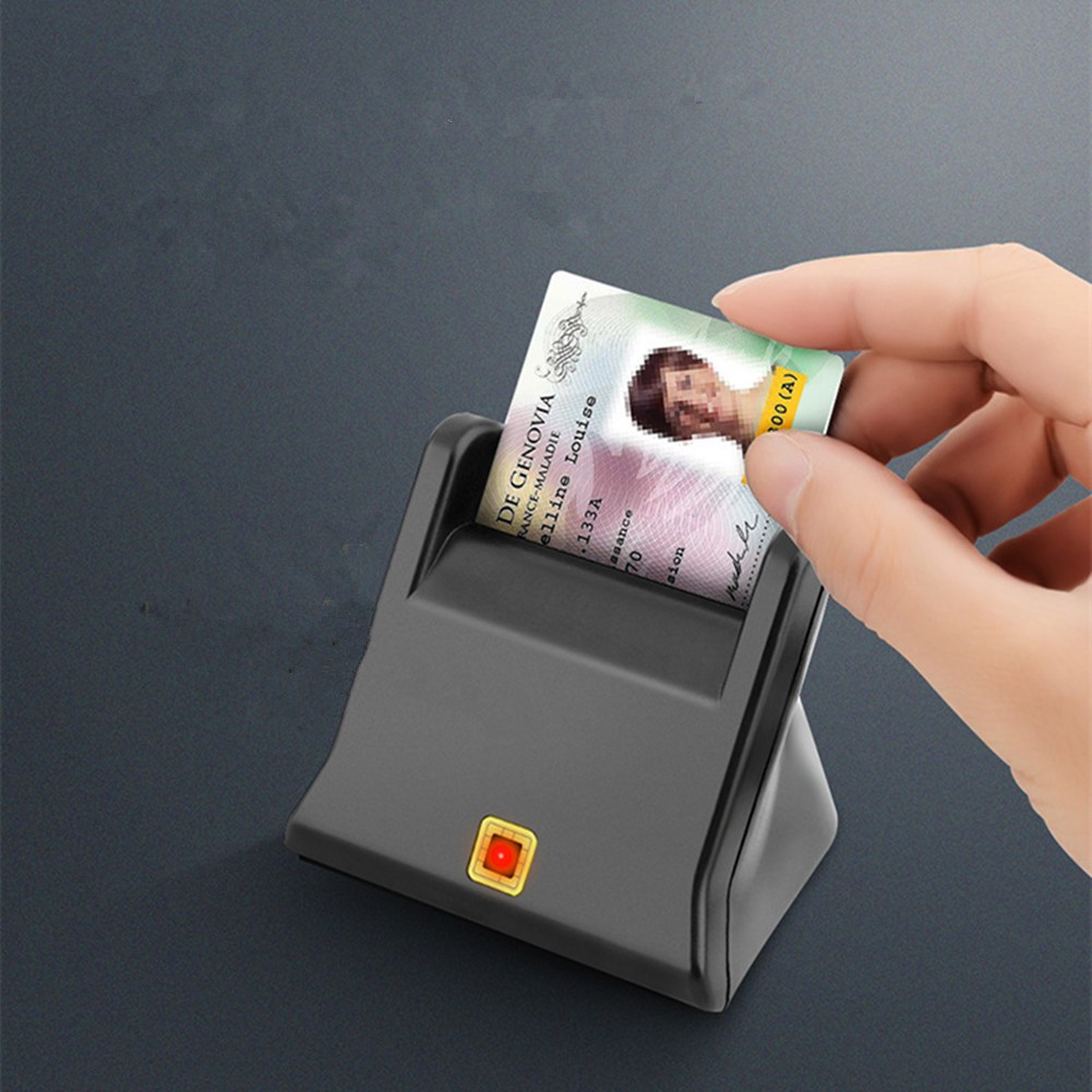 USB 2.0 Smart Card Reader SIM/DOD/CAC/National/Goverment ID Adapter Connecter E