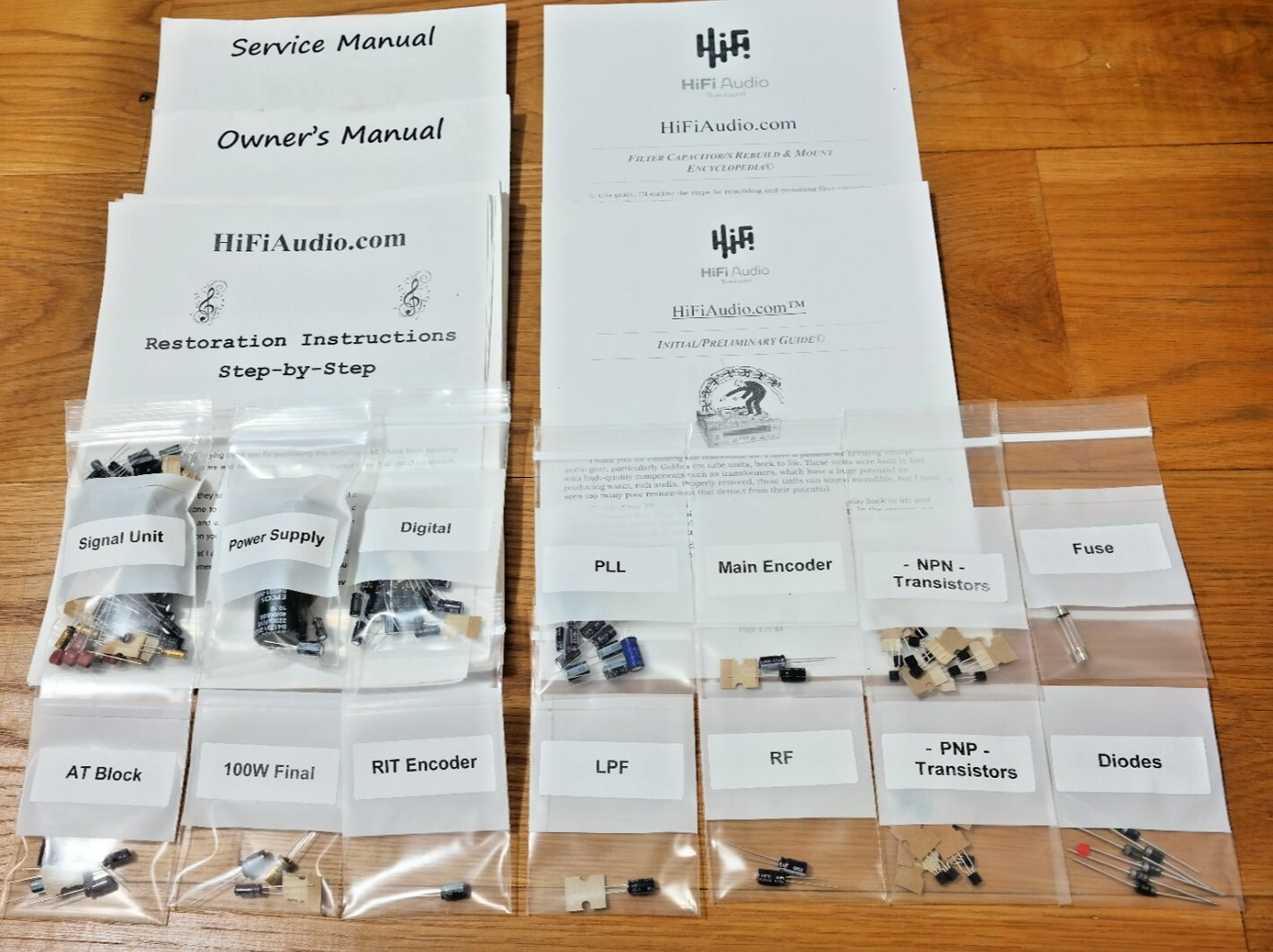 Kenwood TS-930S restoration upgrade kit recap capacitor transistor