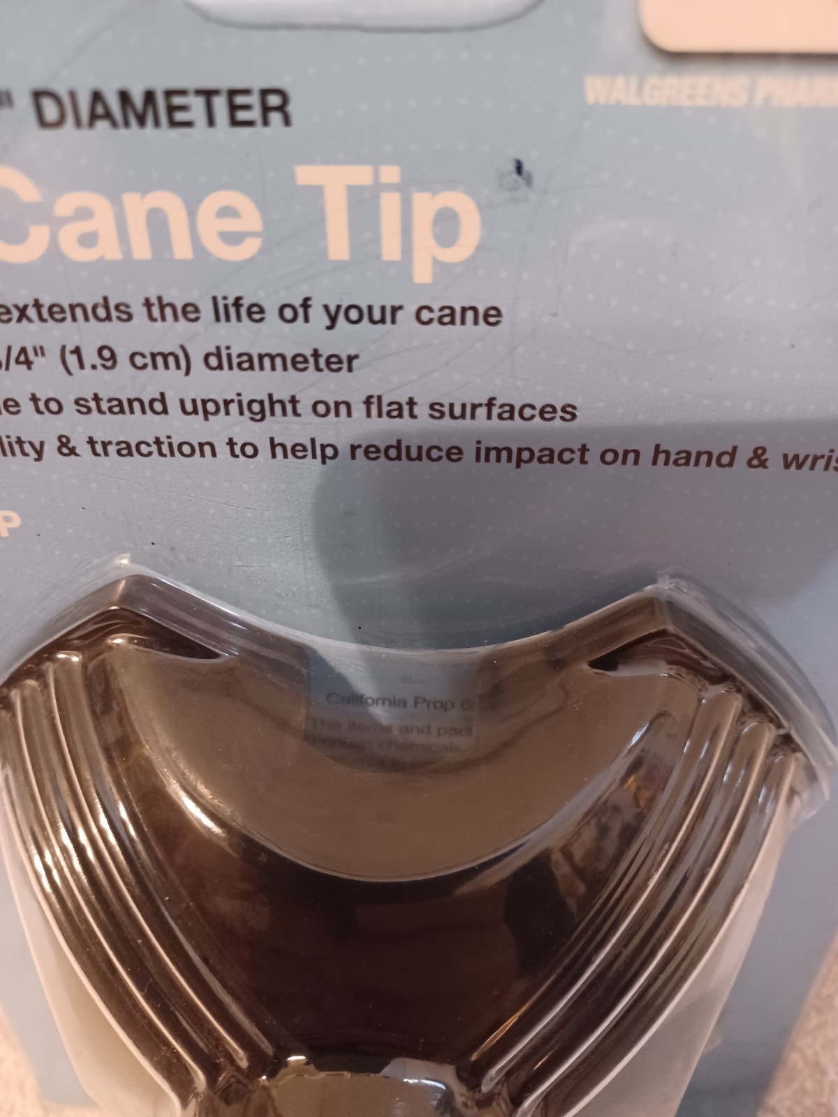 CANE TIP / SELF STANDING Base Replacement For Most Canes. B-30