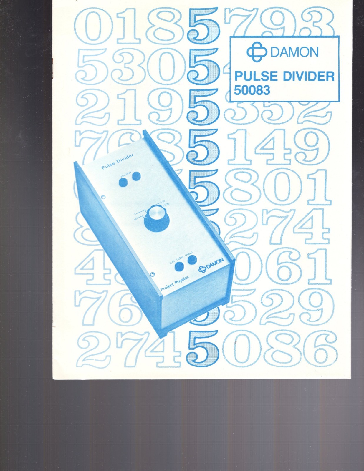 Damon Pulse Divider 50083 Operation and Use Pamphlet