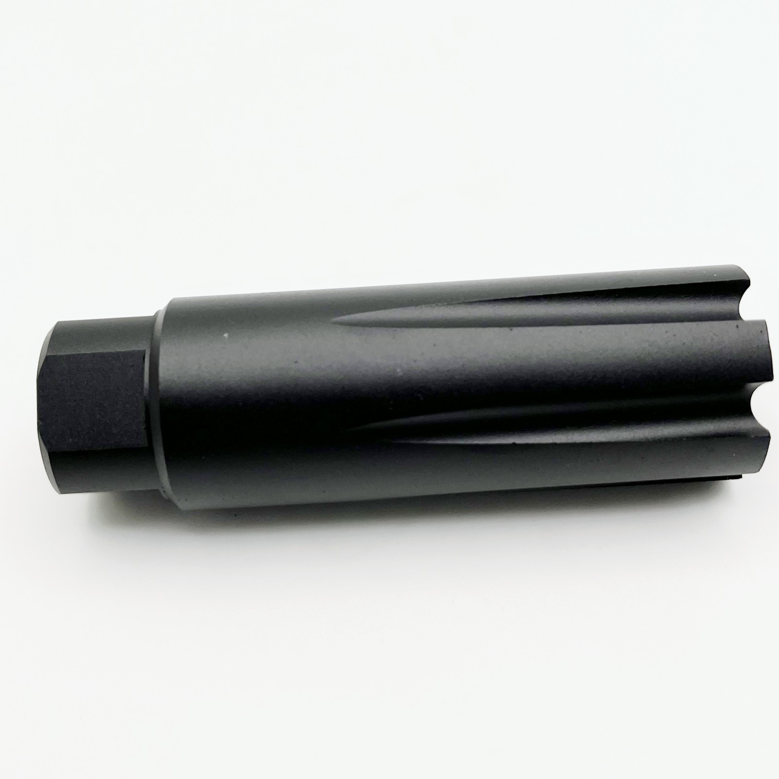 Aluminum 1/2x28 TPI Thread Muzzle Brake Combo Anodized Black For .22 223 5.56