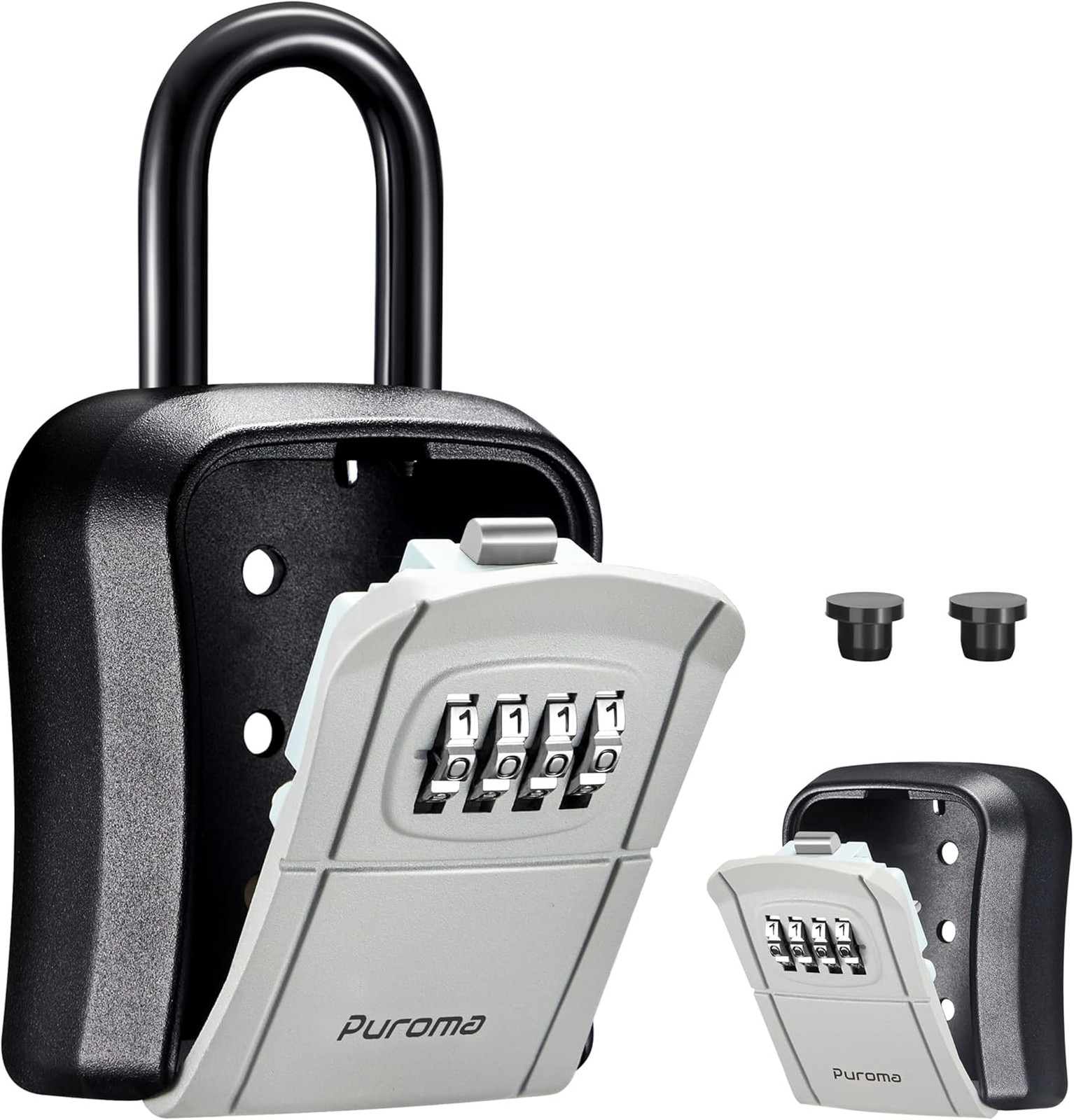 Key Lock Box Portable Combination Wall-Mounted Secure Key Storage Box for Home