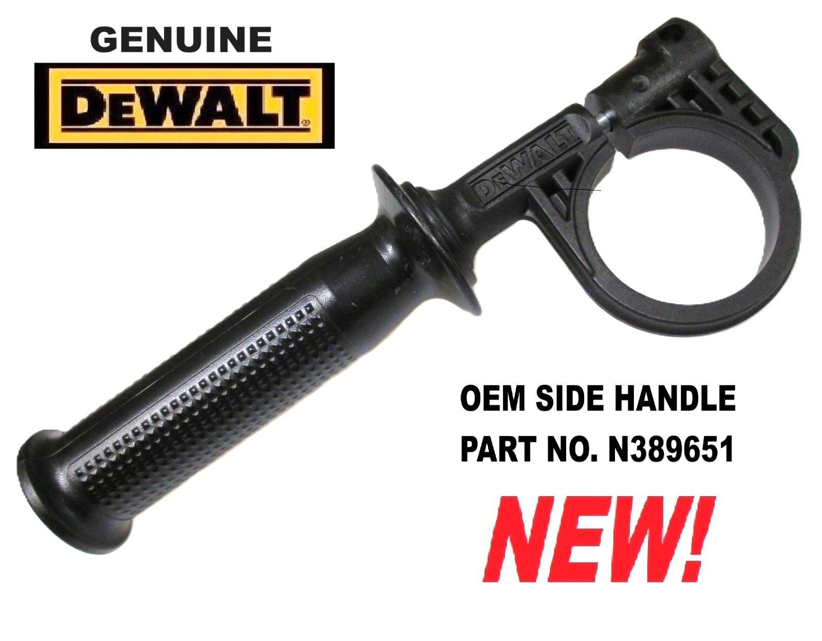 *NEW* DEWALT OEM N389651 Drill Auxiliary Side Handle fits DCD940, DCD950, DCD970