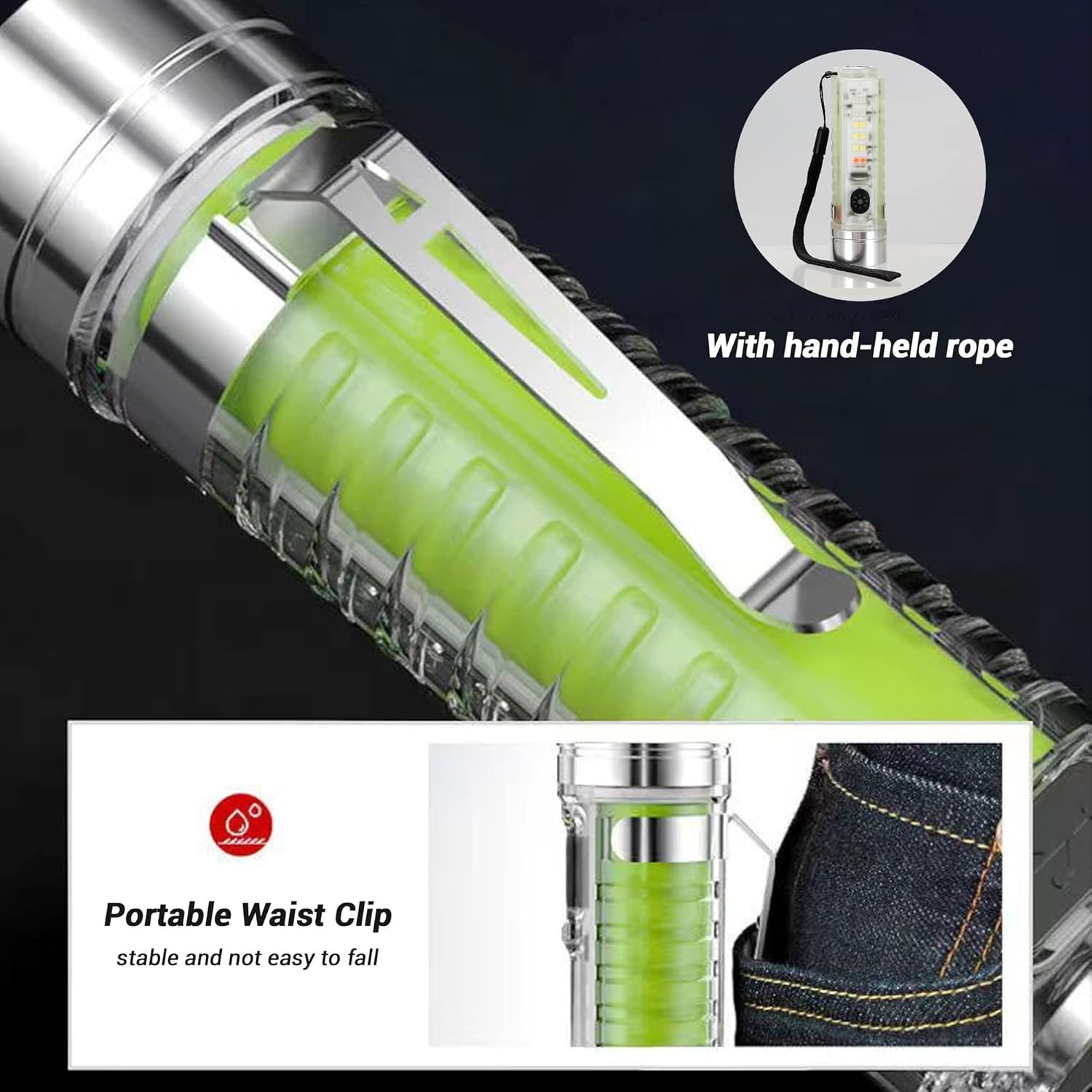 LED Tactical Flashlight Super Bright Mini USB Rechargeable Camping Flashlight US