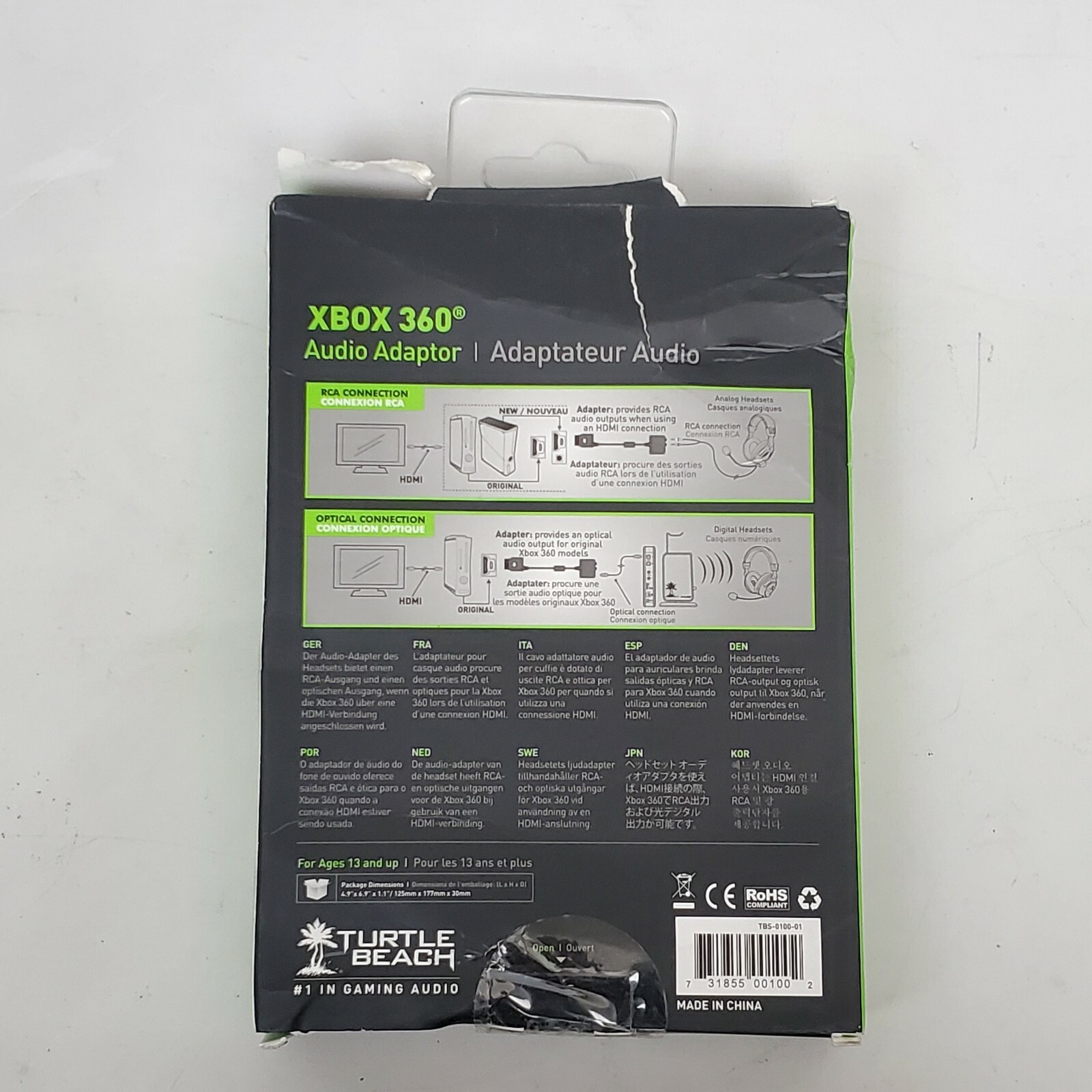Turtle Beach Xbox 360 Audio Adapter TBS-0100-01