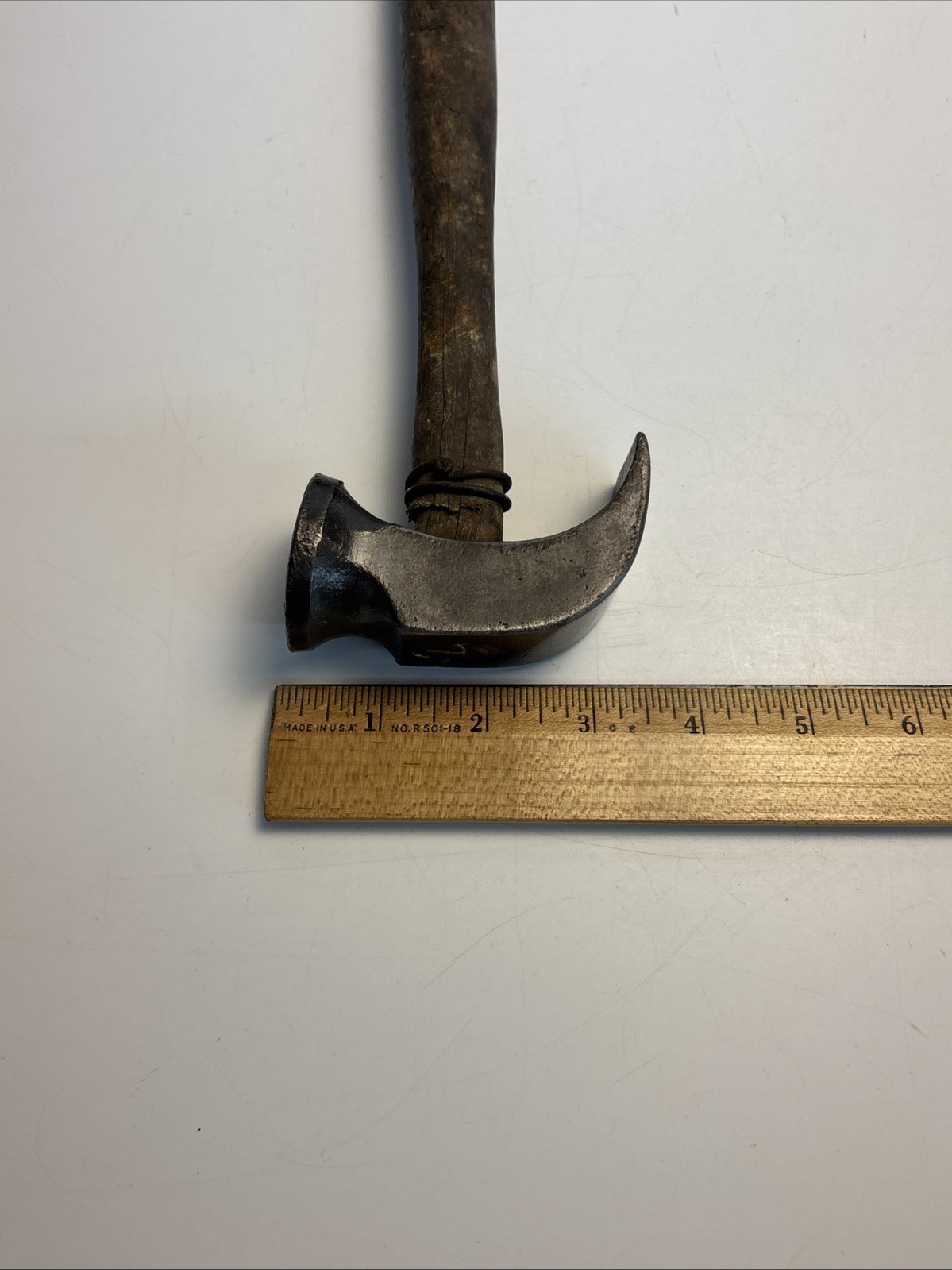 Antique WHITCHER No 3 Cobbler Hammer Solid Steel Boston 9.5”