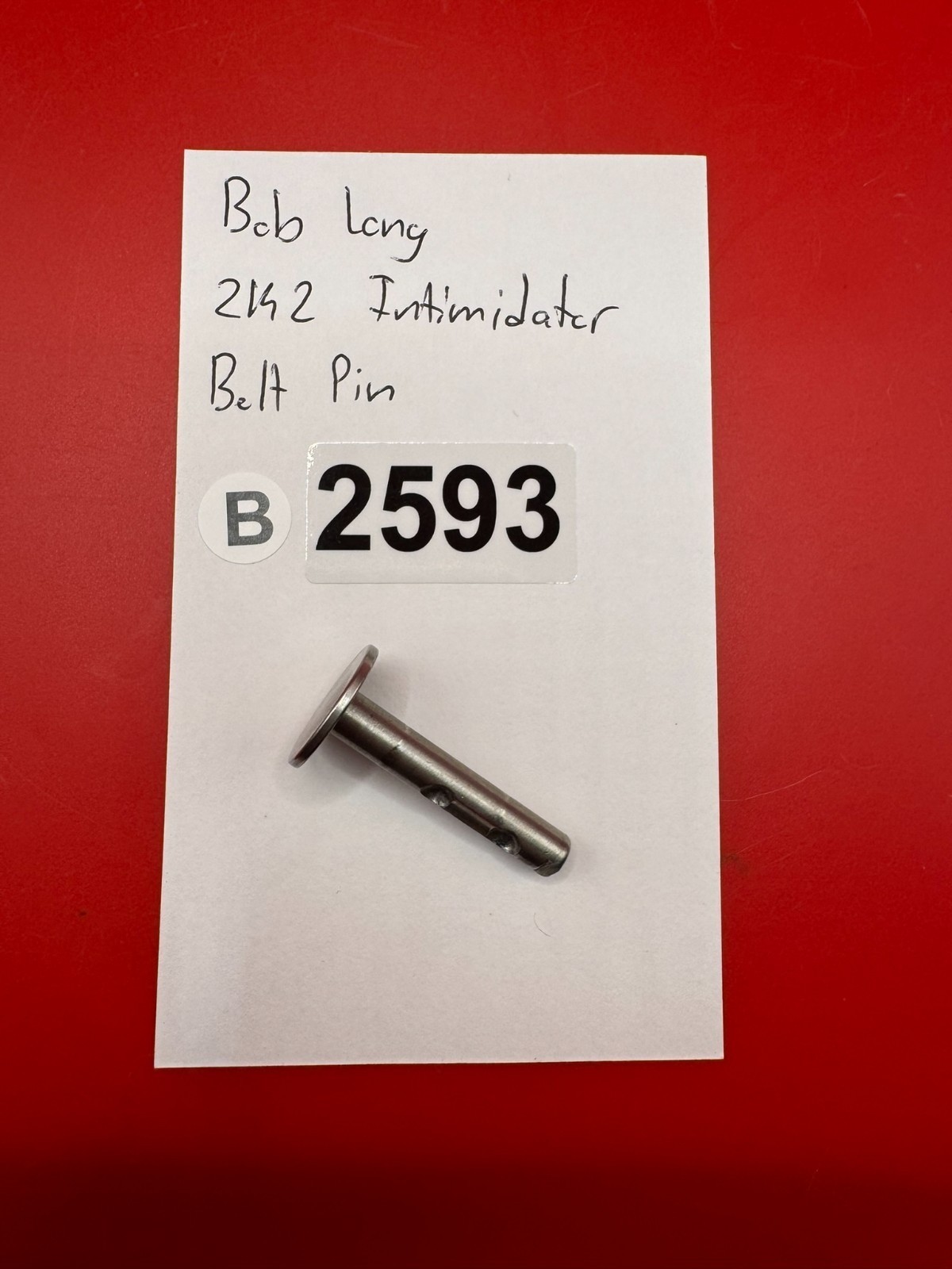 Bob Long 2K2 Intimidator Silver Bolt Pin