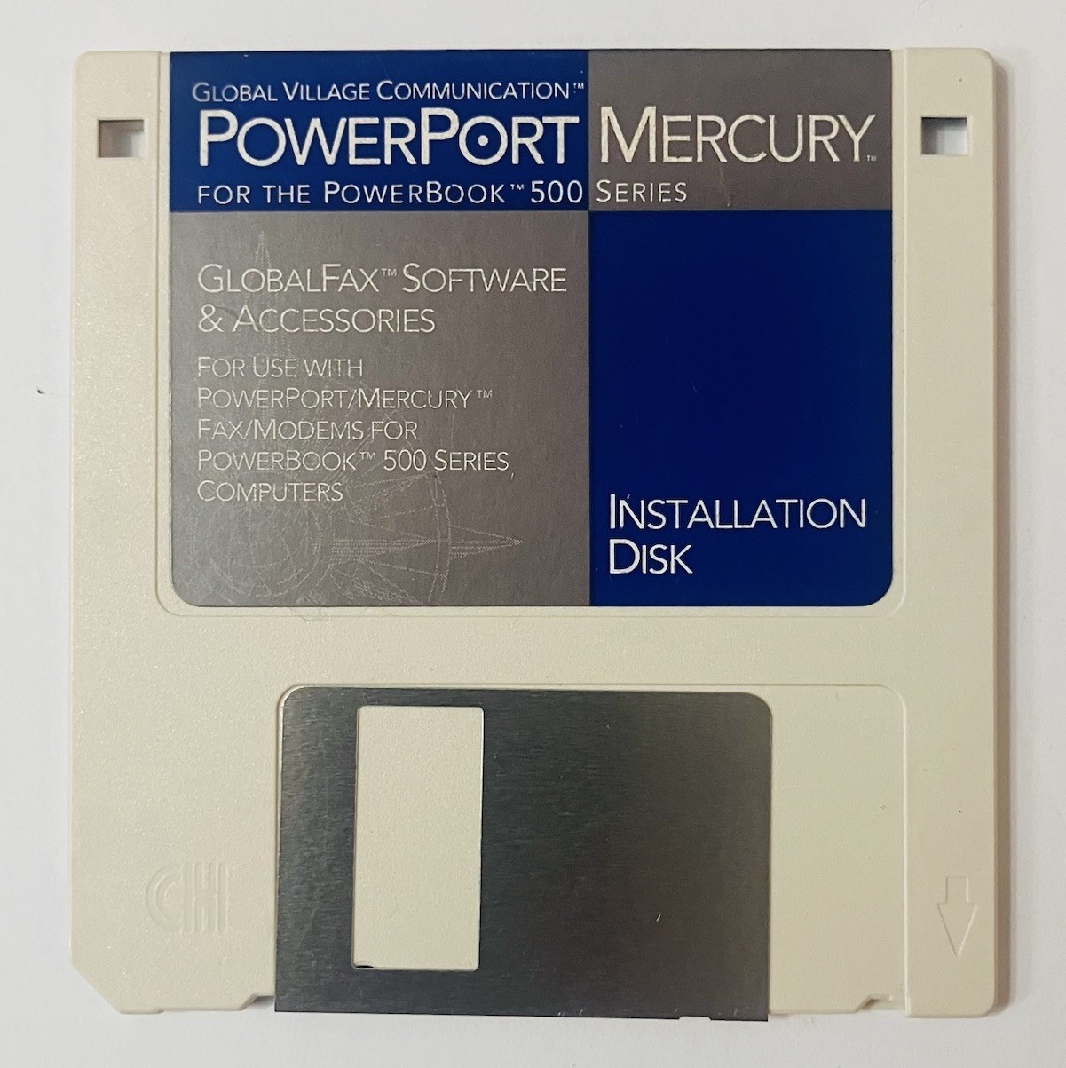 PowerPort Mercury PowerBook 500 Series Global Village Install Disk