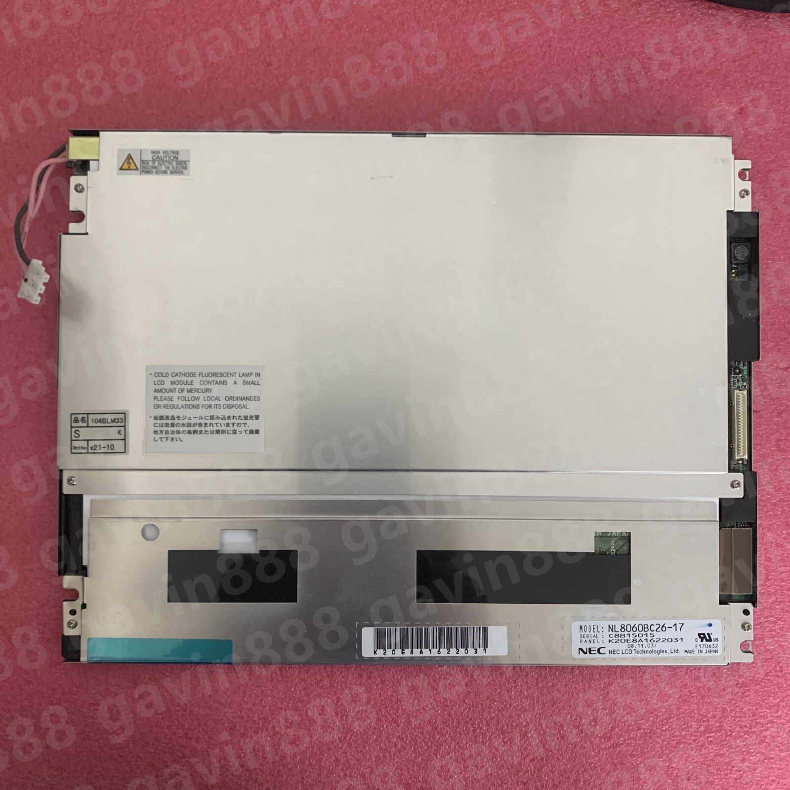 NL8060BC26-17 10.4-inch LCD panel resolution 800X600