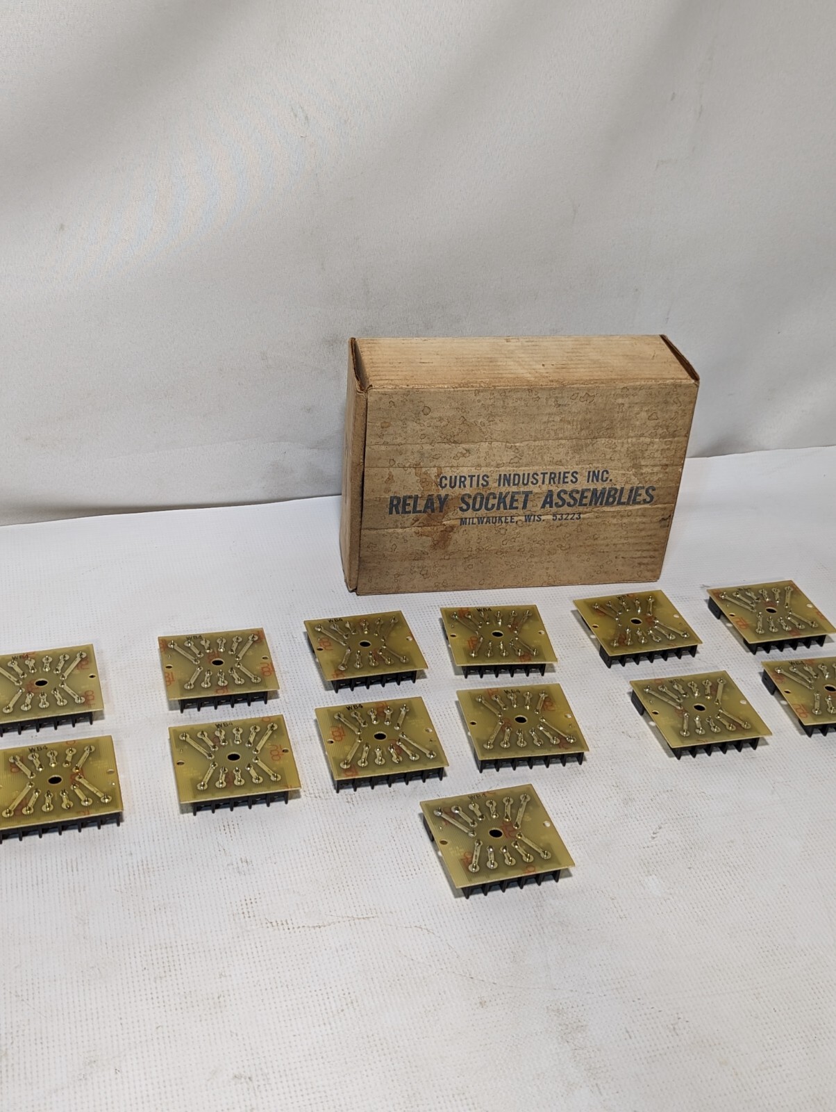 Lot of 13 Curtis RS11 Relay Socket Assemblies - Free Shipping