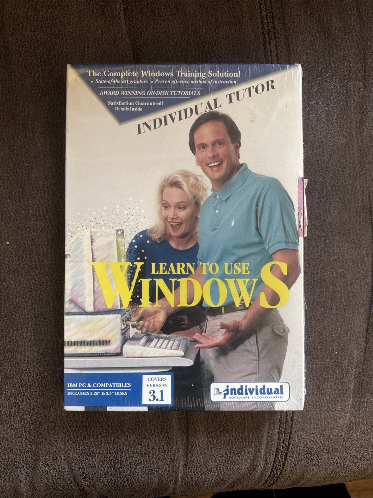 Individual Tutor Learn To Use Window Big Box Sealed NIB Windows 3.1 Floppy Disk