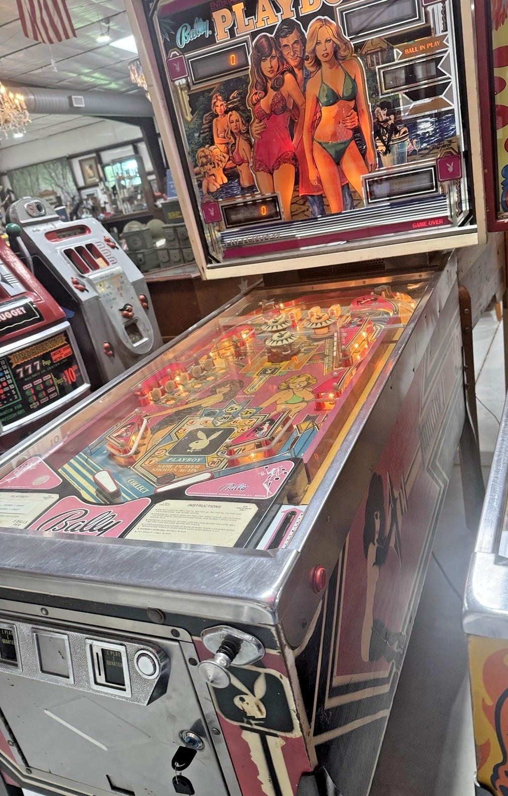 Vintage 1978 Bally Playboy Pinball Machine