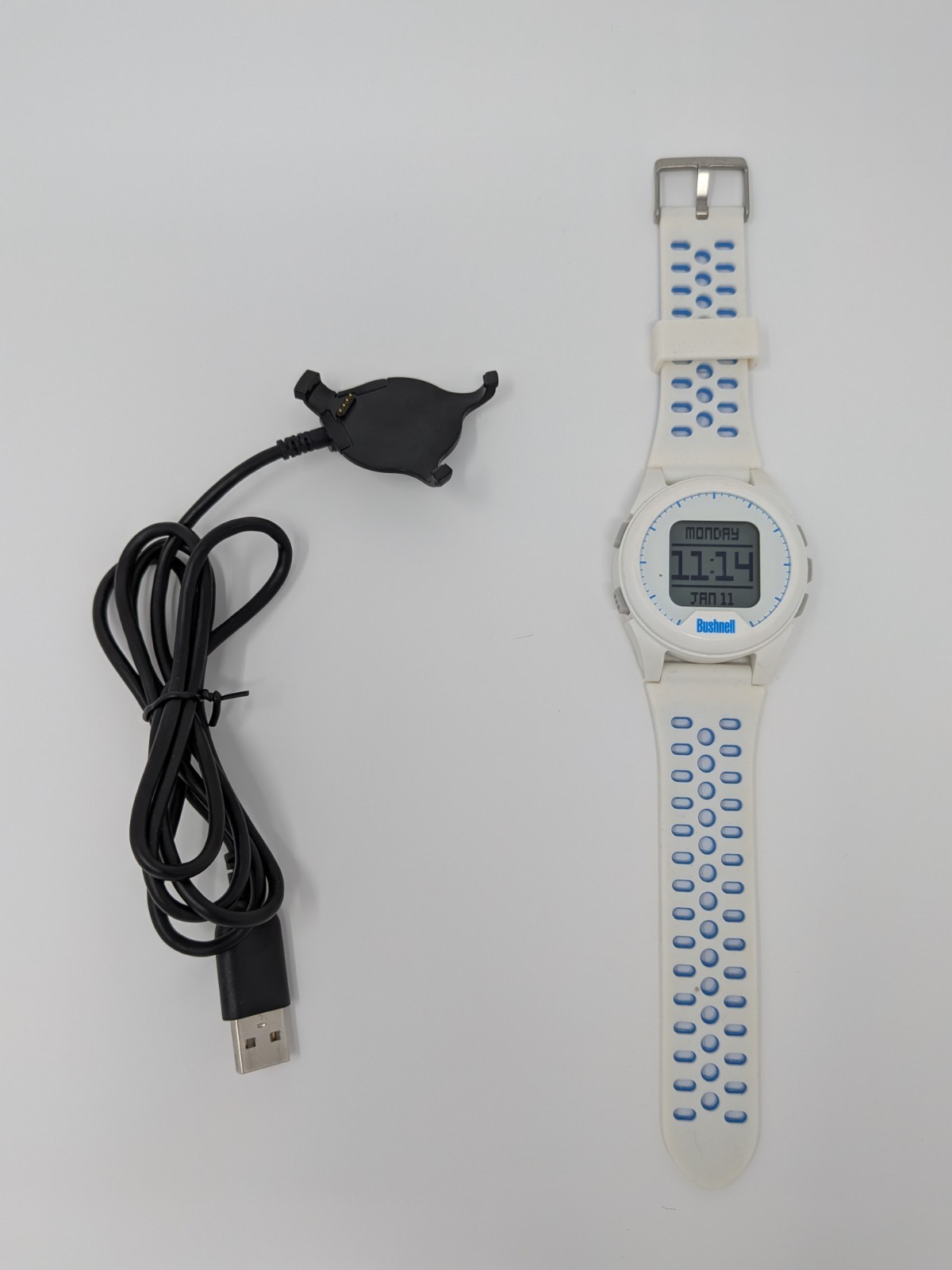 Bushnell Neo Ion GPS Golf Watch White & Charger Cable (368652) - Great Condition