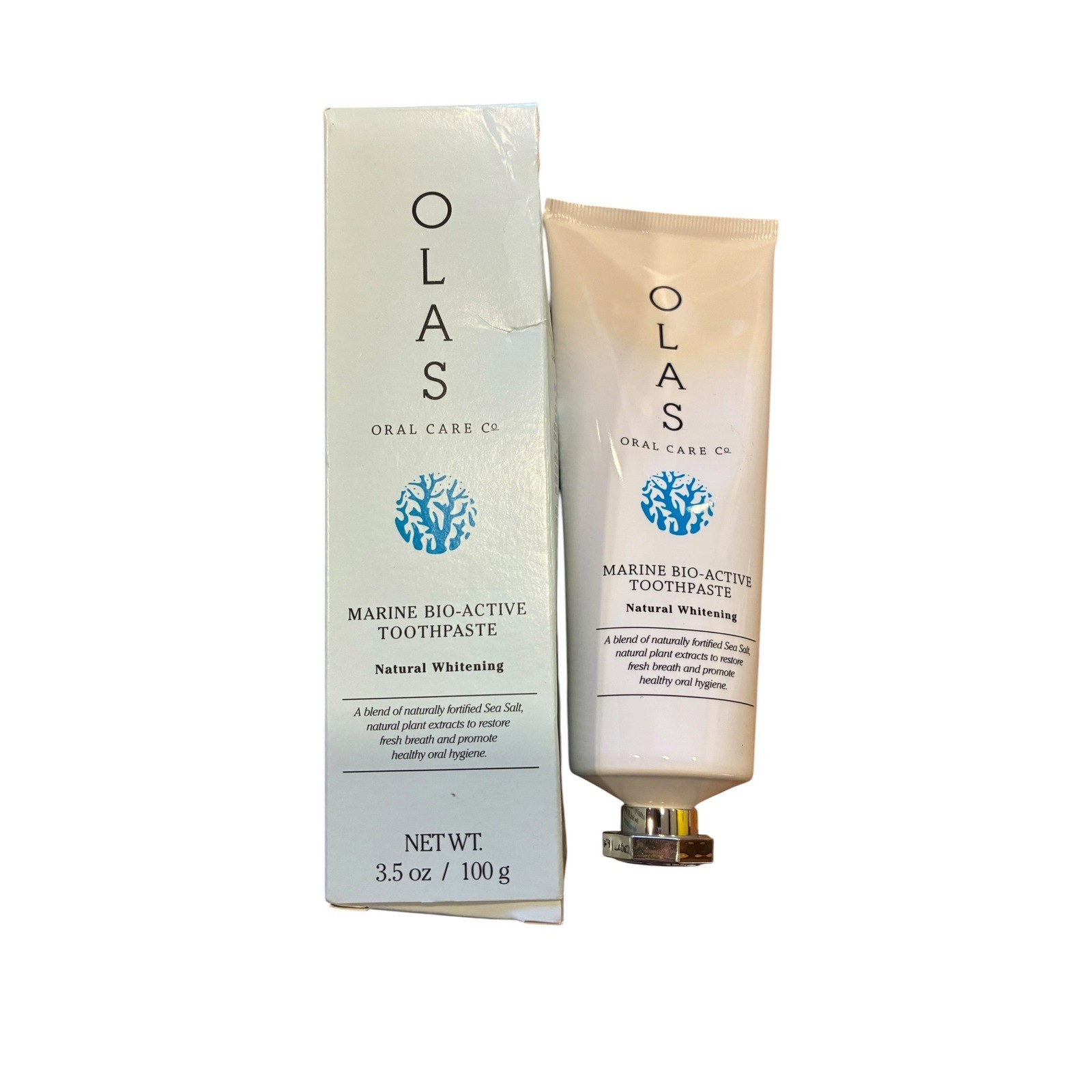 OLAS Oral Care Co Marine Bio-Active Toothpaste Natural Whitening 3.5oz New