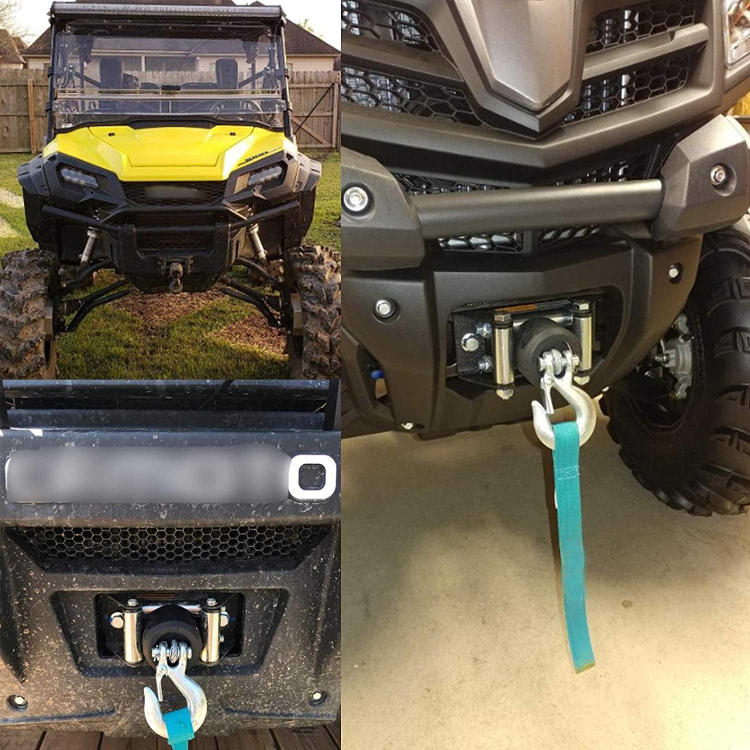 Winch Stopper for Cable For KFI ATV Winch Cable Hook Rope Hawse Bumper