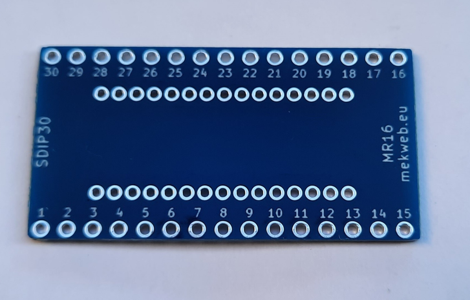 4x SDIP30 DIP30S 1.78 mm to 2.54 mm (0.1") raster adapter board MR16