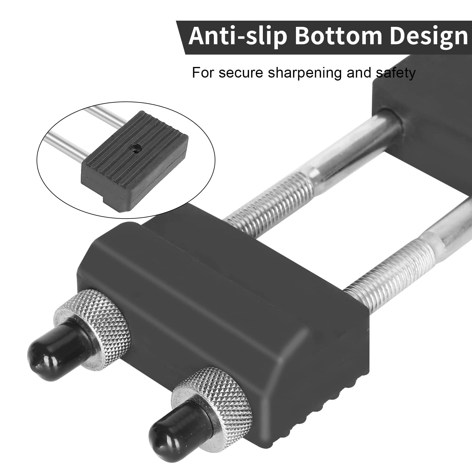 Universal Whetstone Holder with Non-Slip Adjustable Base for Sharpening Stones