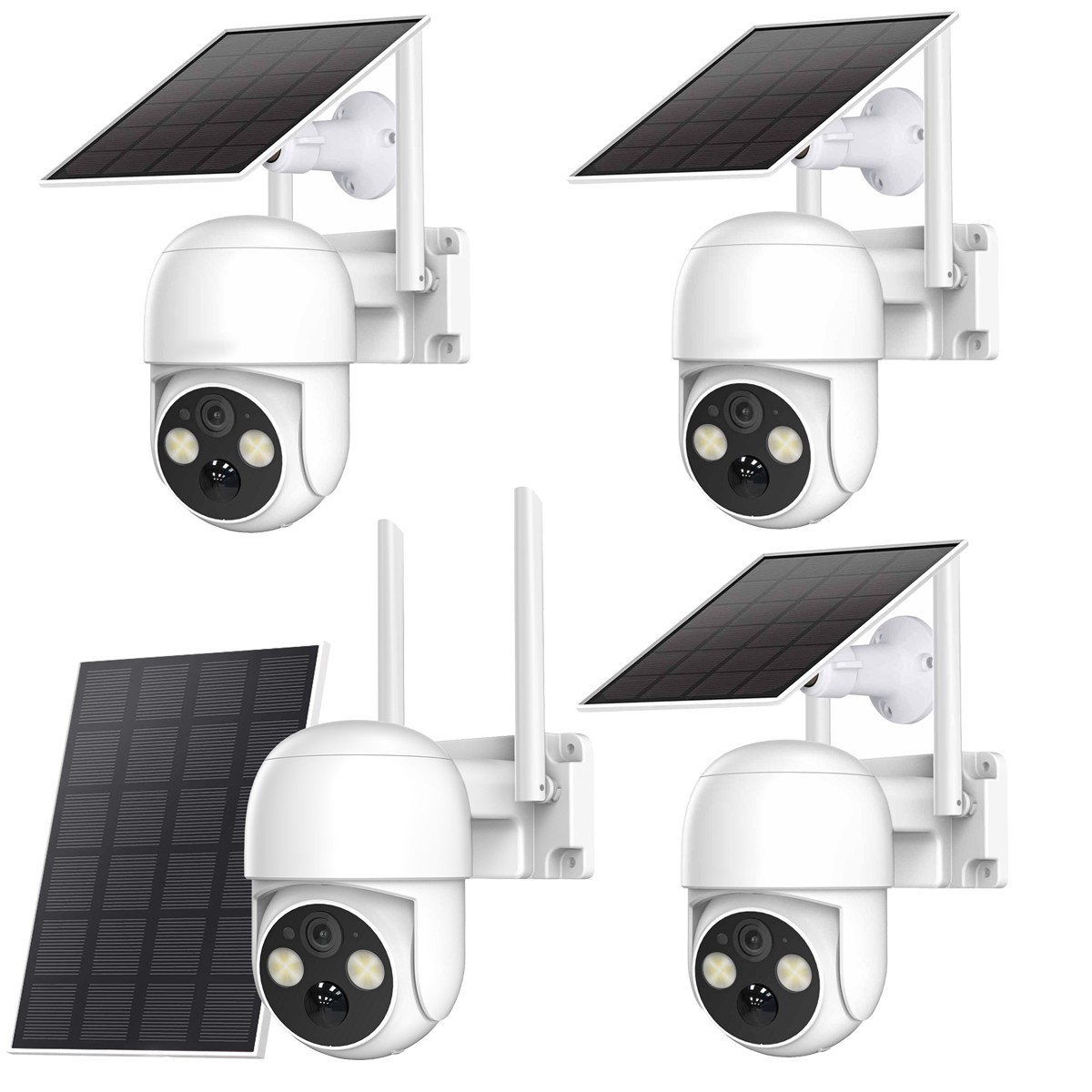 Solar Camera 4MP Wireless Outdoor Solar Battery Security Camera WiFi Smart Home