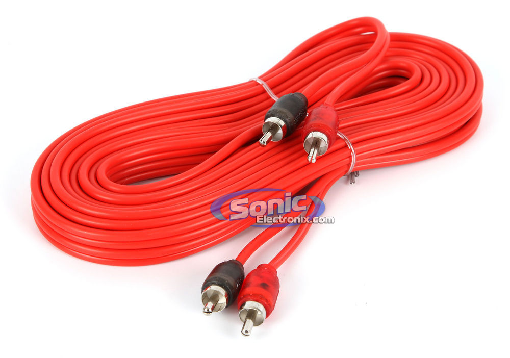 T-Spec V6RCA202 20 Ft. V6 Series 2-Channel Woven RCA Audio Cable