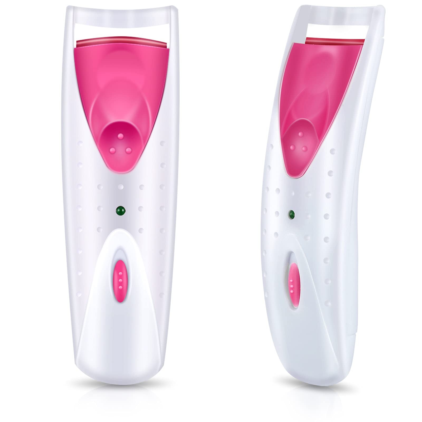 2 Pieces Heated Eyelash Curler Electric 2 Count (Pack of 1), Pink
