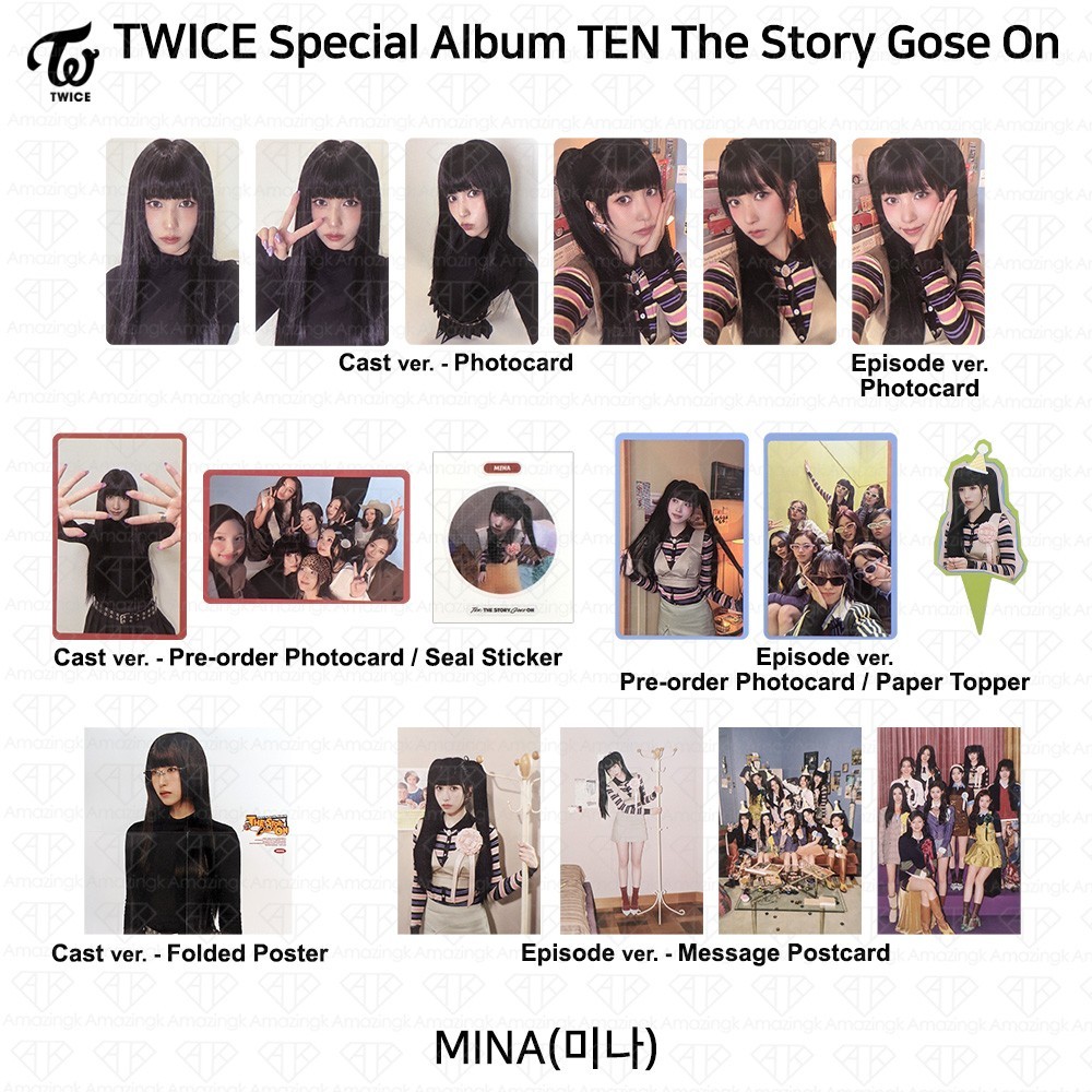 TWICE TEN : The Story Goes On Cast / Episode ver. Official Photocard MINA