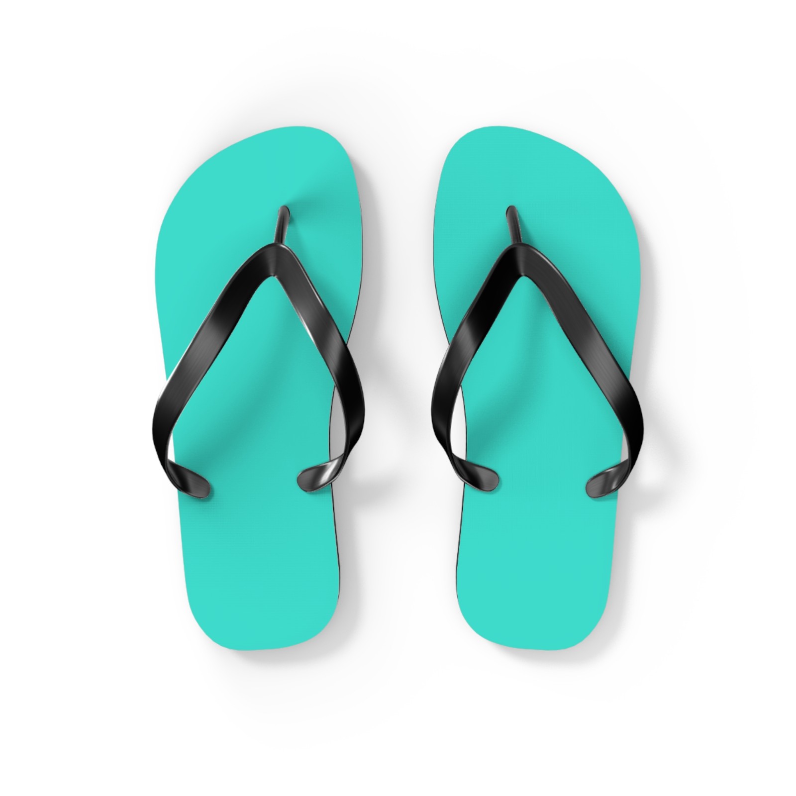 Neon Turquoise Flip Flops, Sandals Slides, Summer Footwear, Brand New