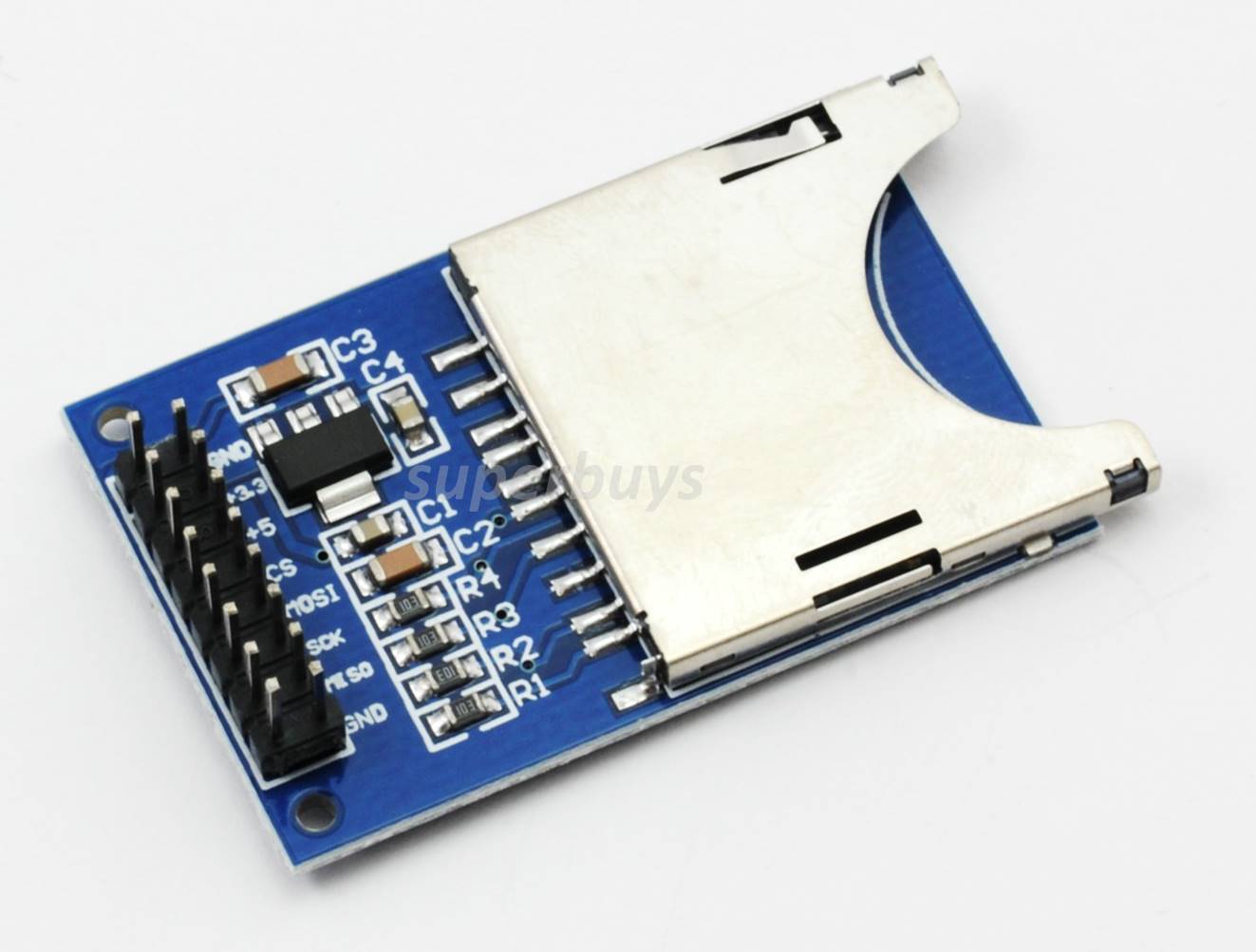 2pcs SD Card Module Slot Socket Reader Read Write ARM MCU MP3 16 Pin Arduino