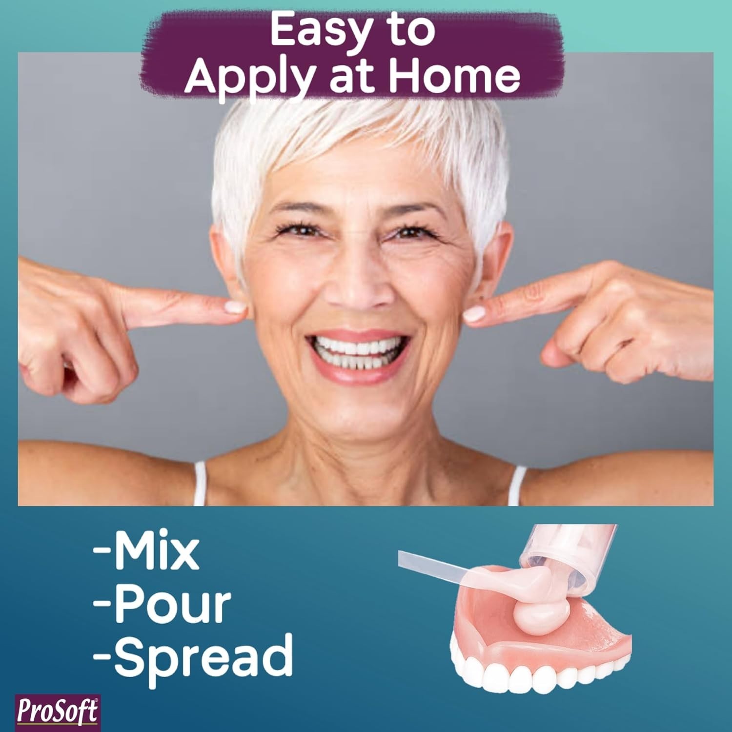 ProSoft Denture Reliner-Relines 2 Denture Plates