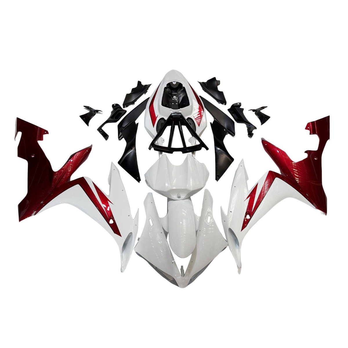 Injection Red White Fairings Kit for 2004-2006 Yamaha YZF R1 YZF1000 Bodywork