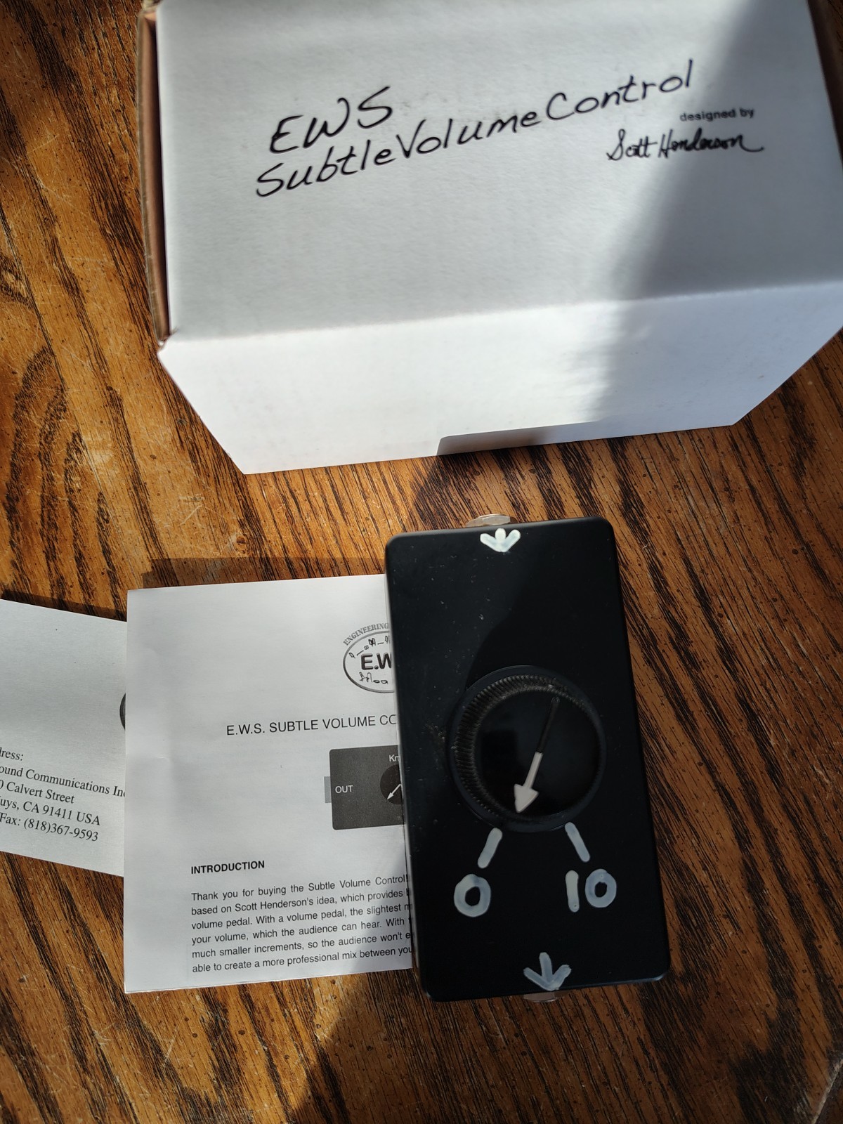 EWS Subtle Volume Control pedal