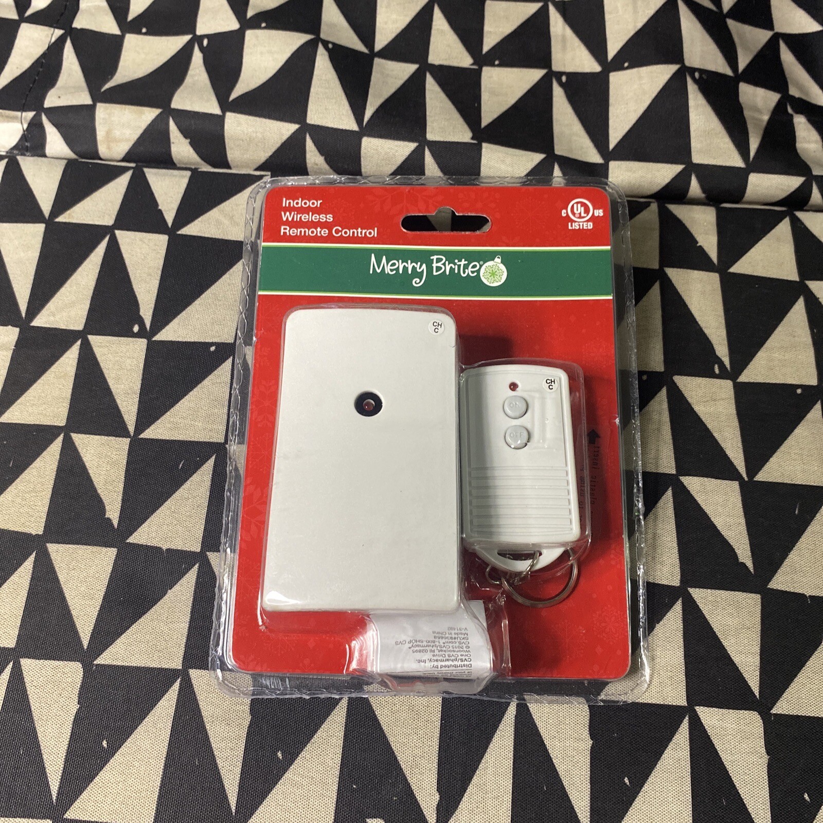Merry Brite Indoor Wireless Remote Control Holiday Christmas Lights Security