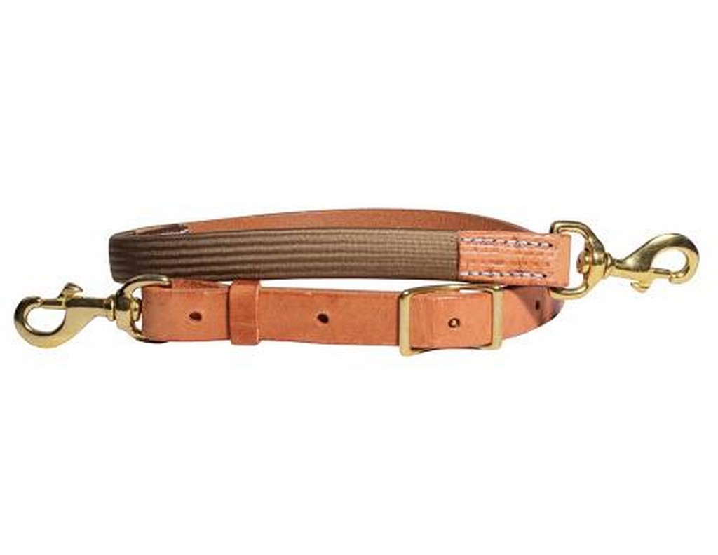 Schutz Tie Down Nylon Sliding Dees Double Snaps 1" Brown 8057UBHL