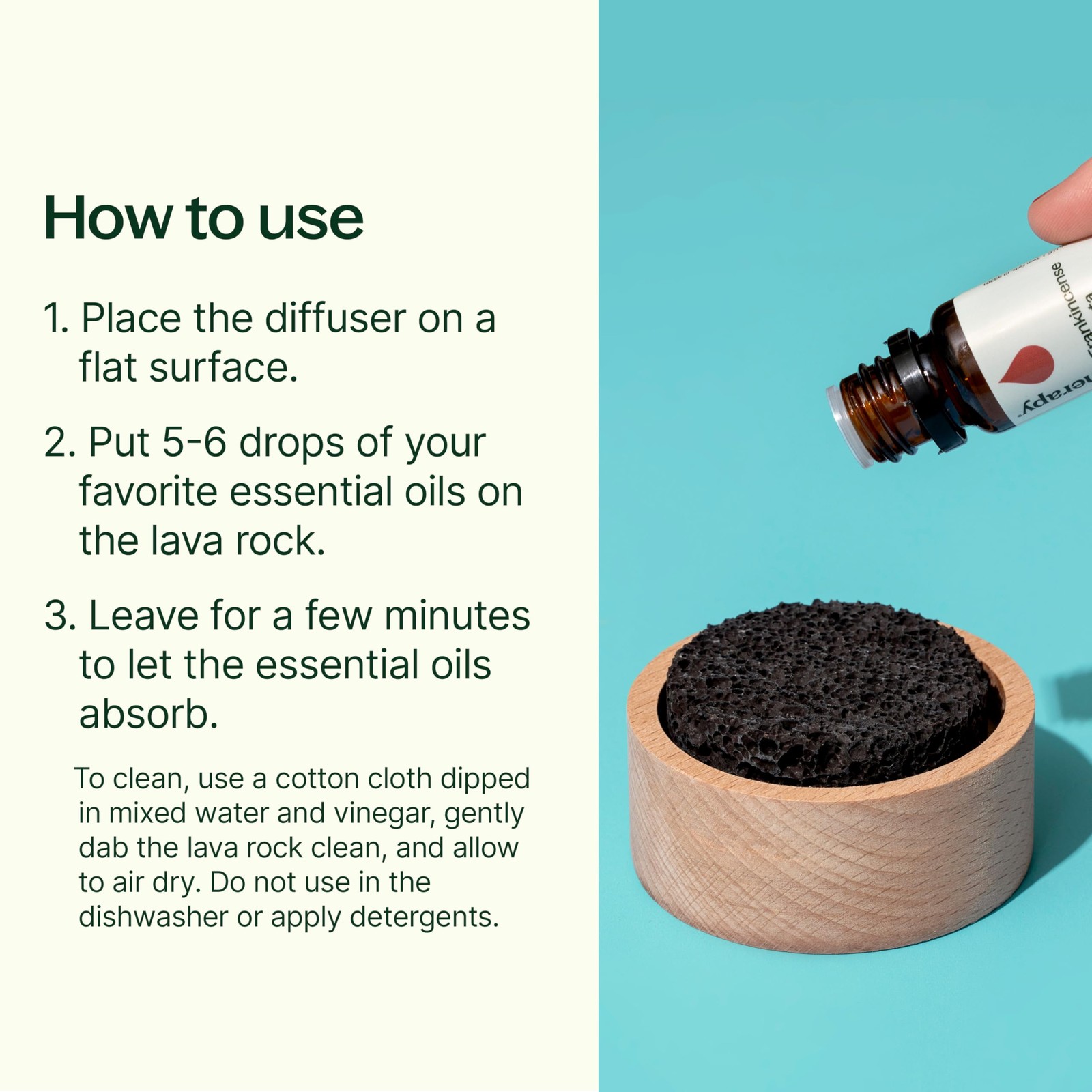Plant Therapy Lava Rock Passive Diffuser for Essential Oils Great