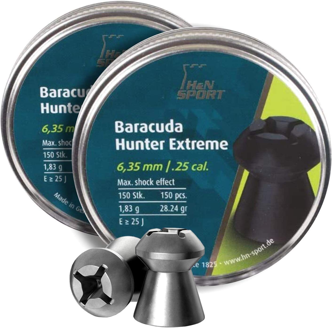 Haendler & Natermann Baracuda Hunter Extreme Pellets .22 or .25 cal Hollowpoint