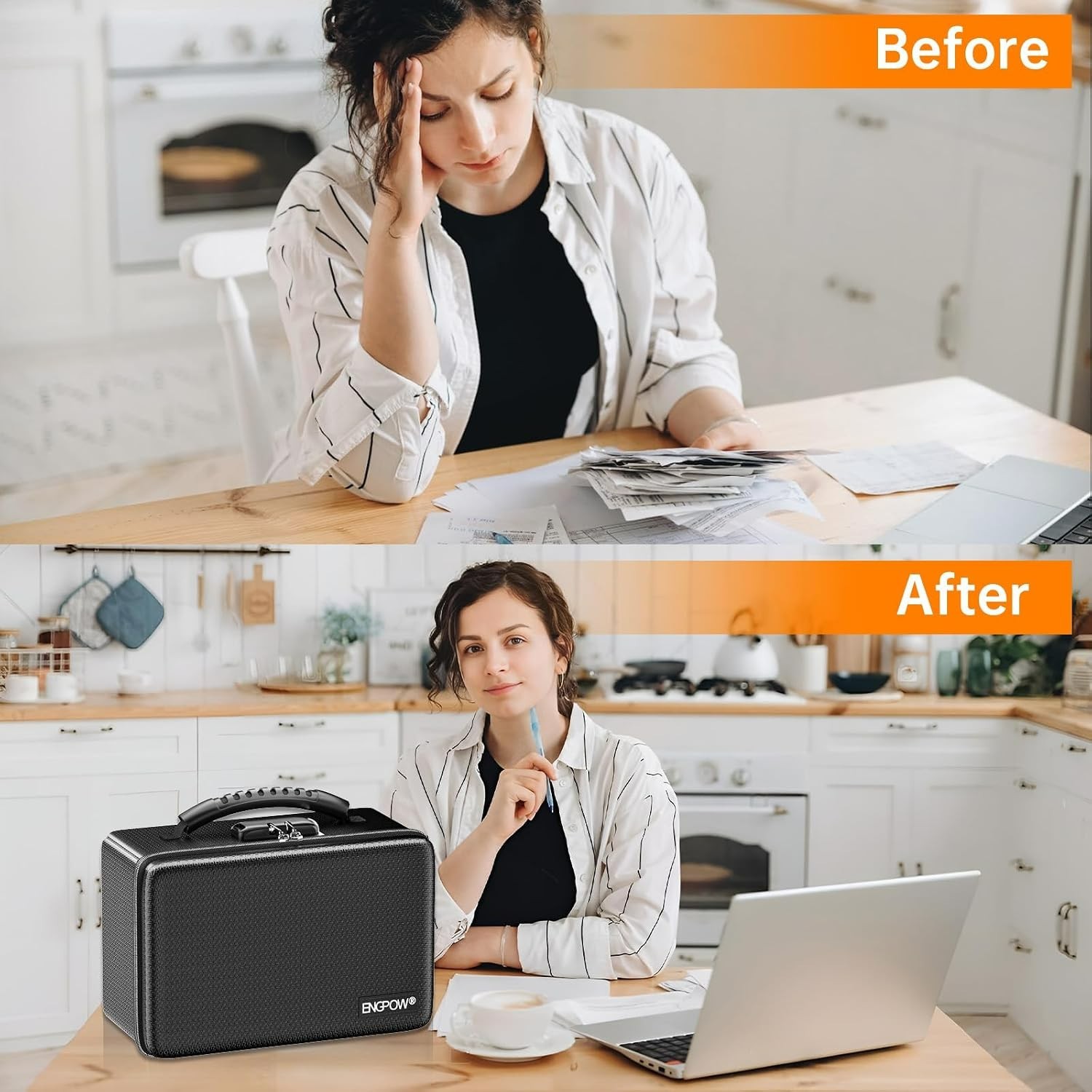 Innovative Fireproof Storage Box with Combination Lock - For A5 Documents & More